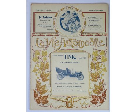 La Vie Automobile (1908-1914). Twenty-six loose issues of this attractive quarto-size weekly Parisian motoring journal,  comp