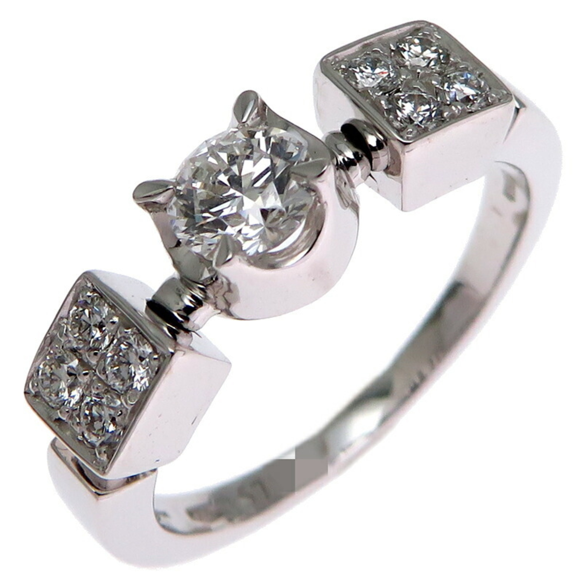 Bvlgari 0.30ct Diamond Lucia Ladies Ring, 750 White Gold, Size 10