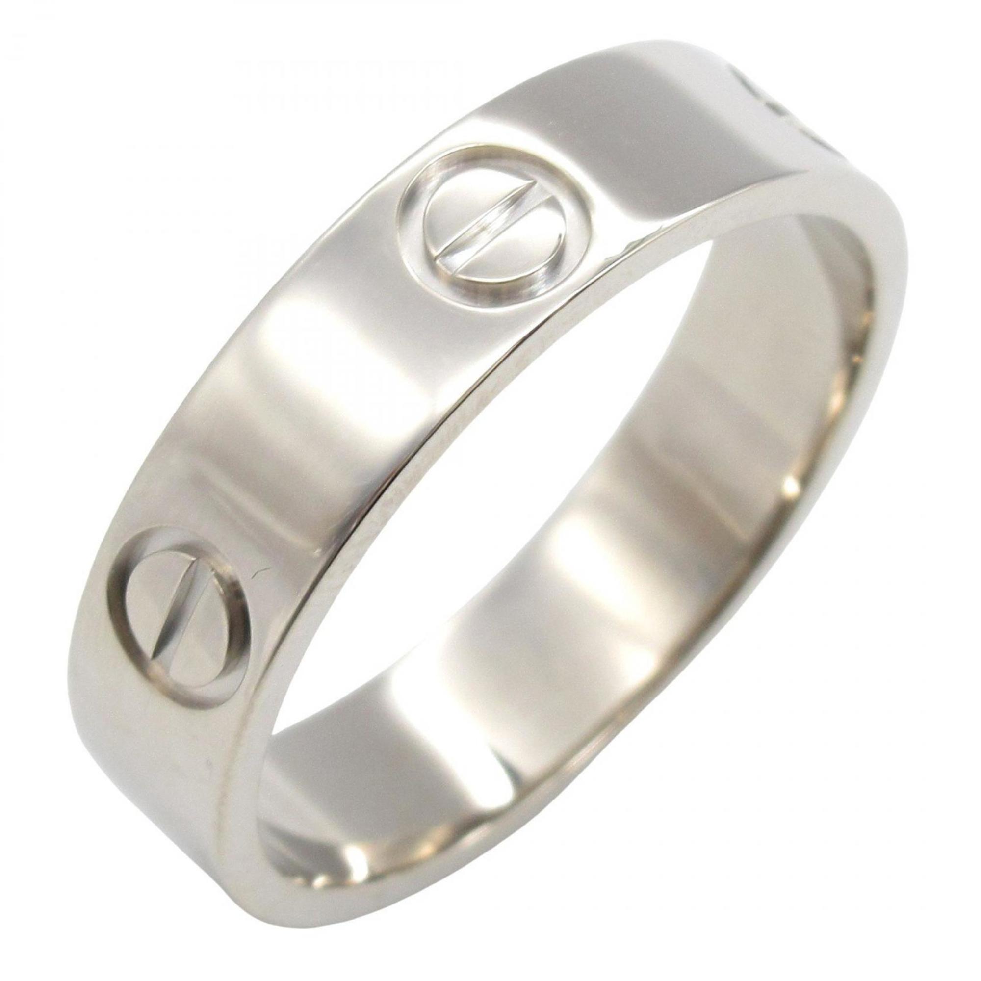 Cartier Love Ring, 18K White Gold, Silver, for Men and Women, B4084700