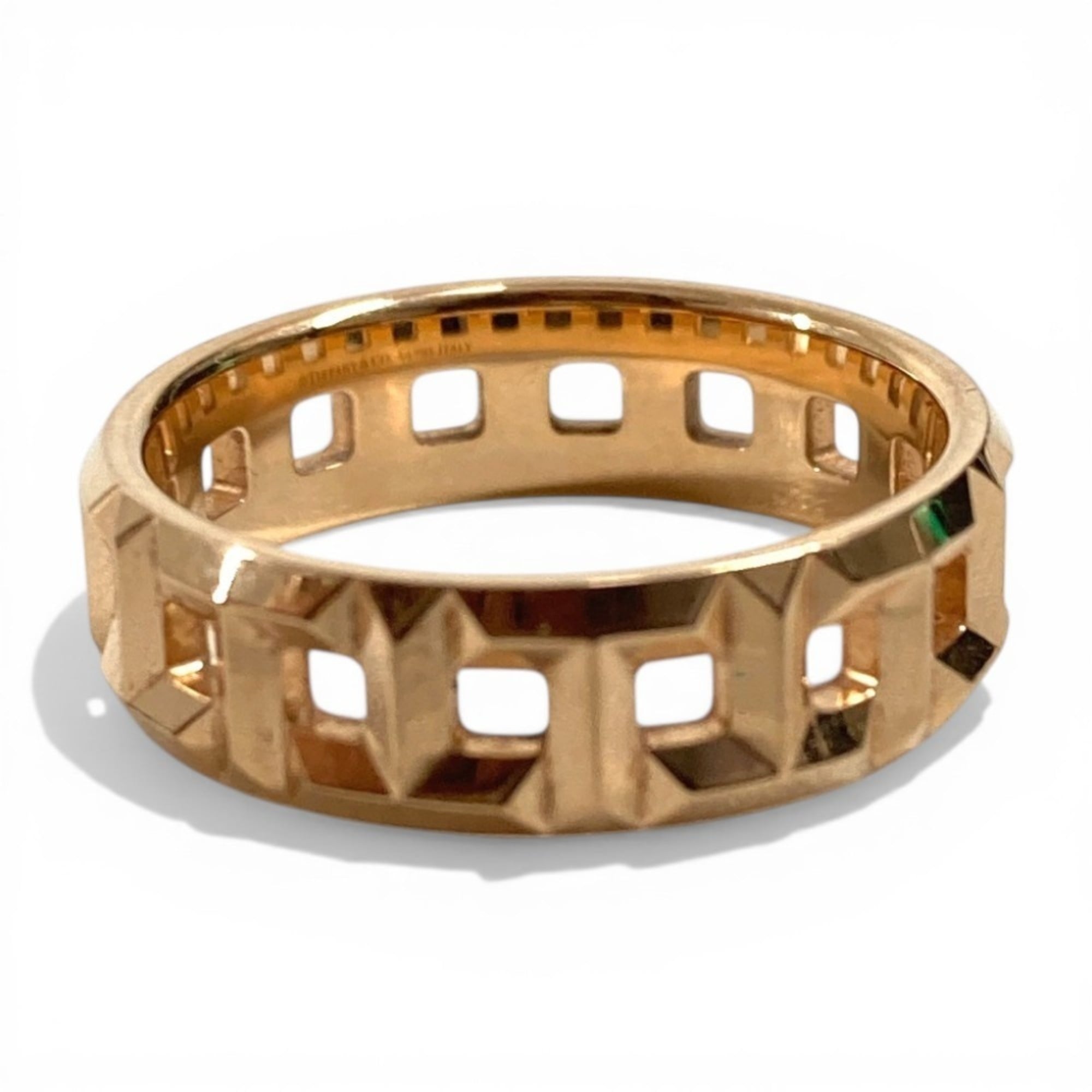 TIFFANY&Co. Tiffany 18K Gold T True Accessory Jewelry Ring Au750 Women\'s 1