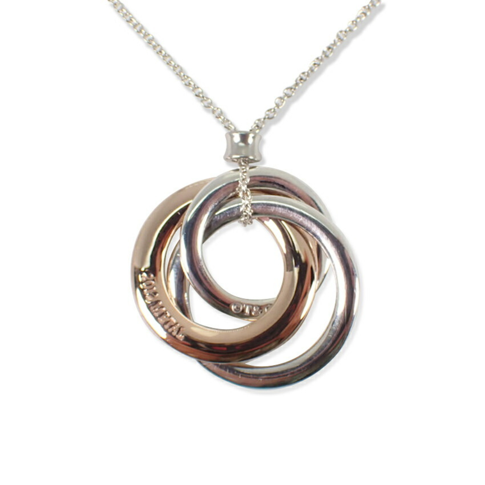 TIFFANY & Co. 925 Metal 1837 Interlocking Circle Necklace
