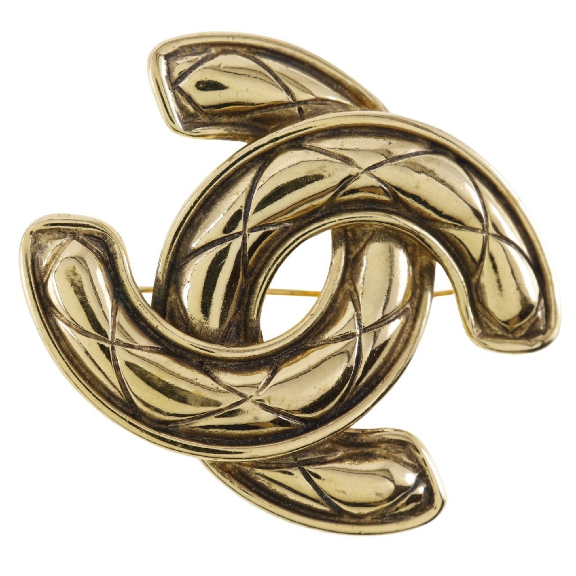 CHANEL COCO Mark Brooch Gold Plated Approx. 37.3g Women\'s I111624066