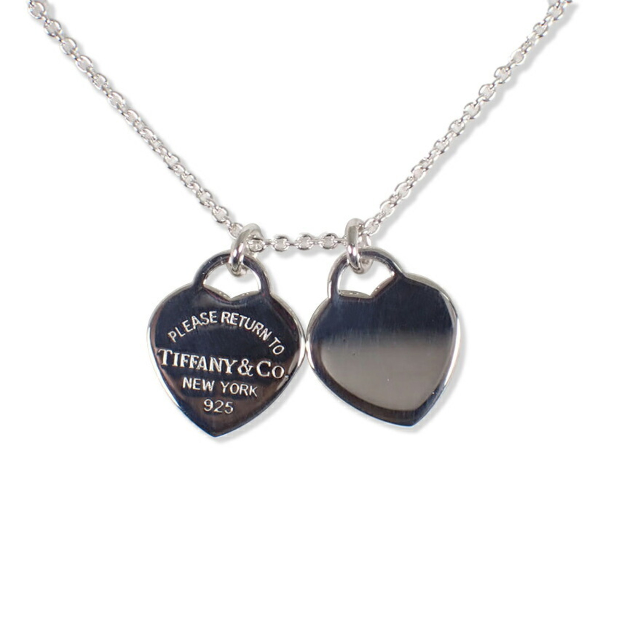 TIFFANY & Co. 925 Return to Tiffany Double Heart Tag Pendant