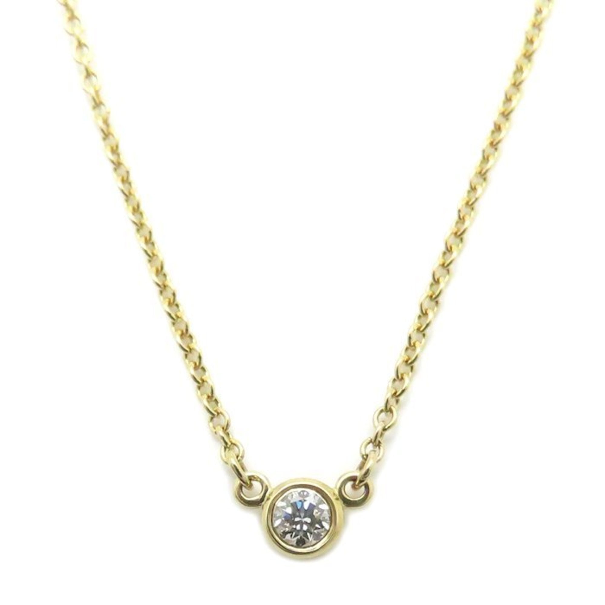 TIFFANY & Co. Tiffany By the Yard Necklace with 1 Diamond and Elsa Peretti in 18K Yellow Gold, Women