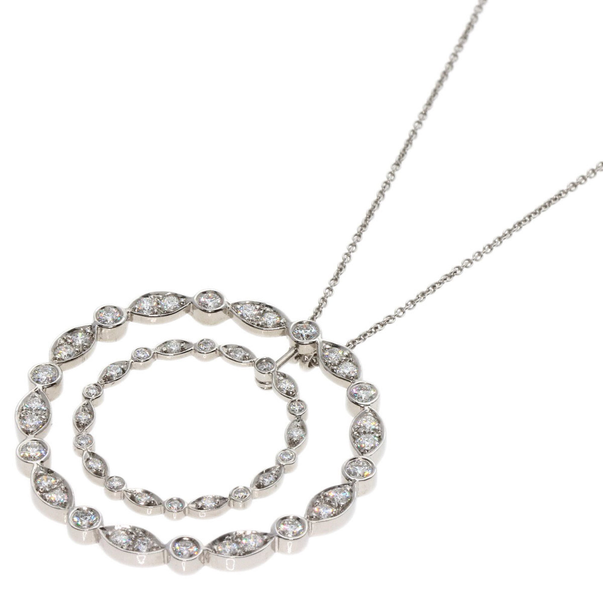 Tiffany & Co. Swing Diamond Necklace, Platinum PT950, Women\'s.