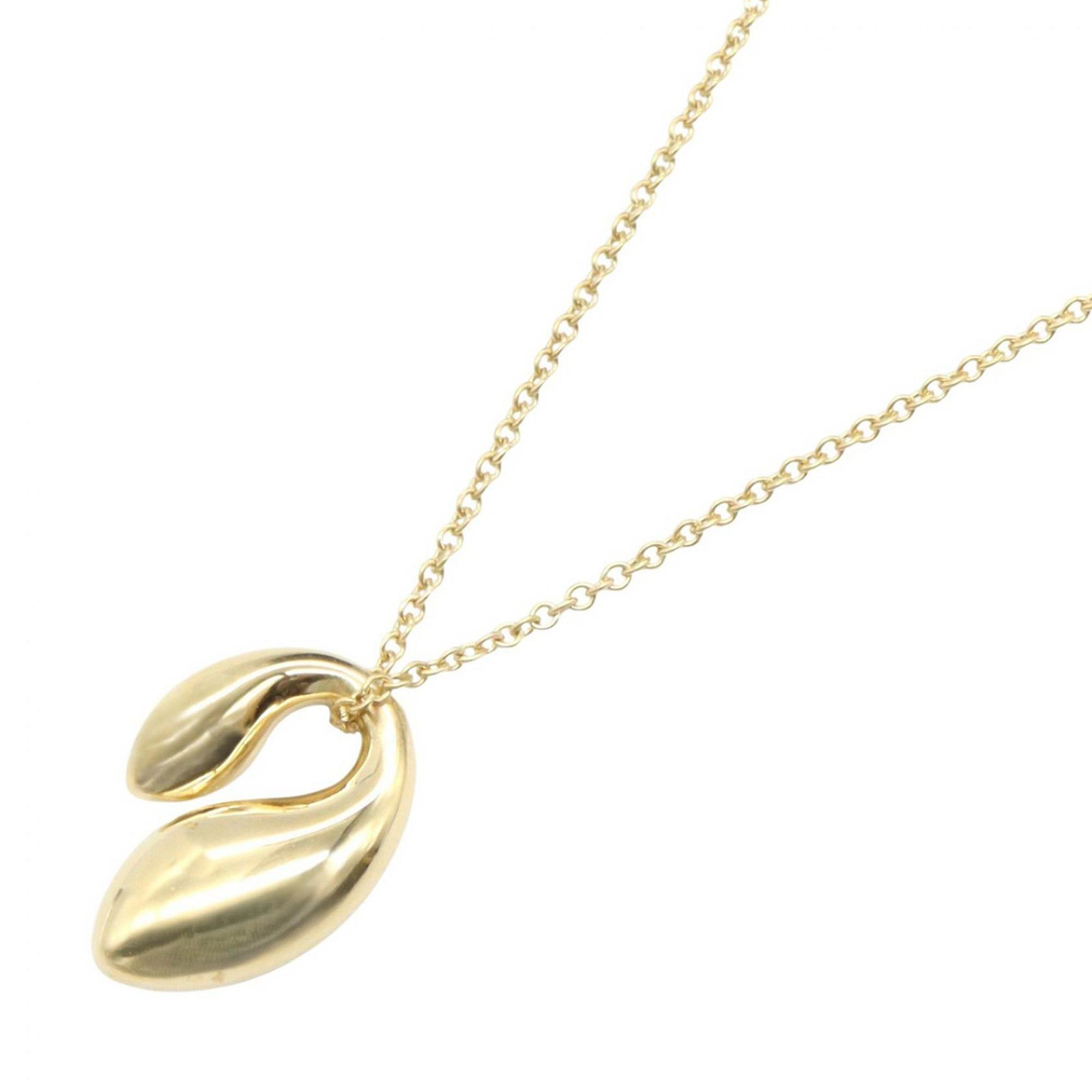 Tiffany & Co. Double Teardrop Necklace, 18K Yellow Gold, Women\'s