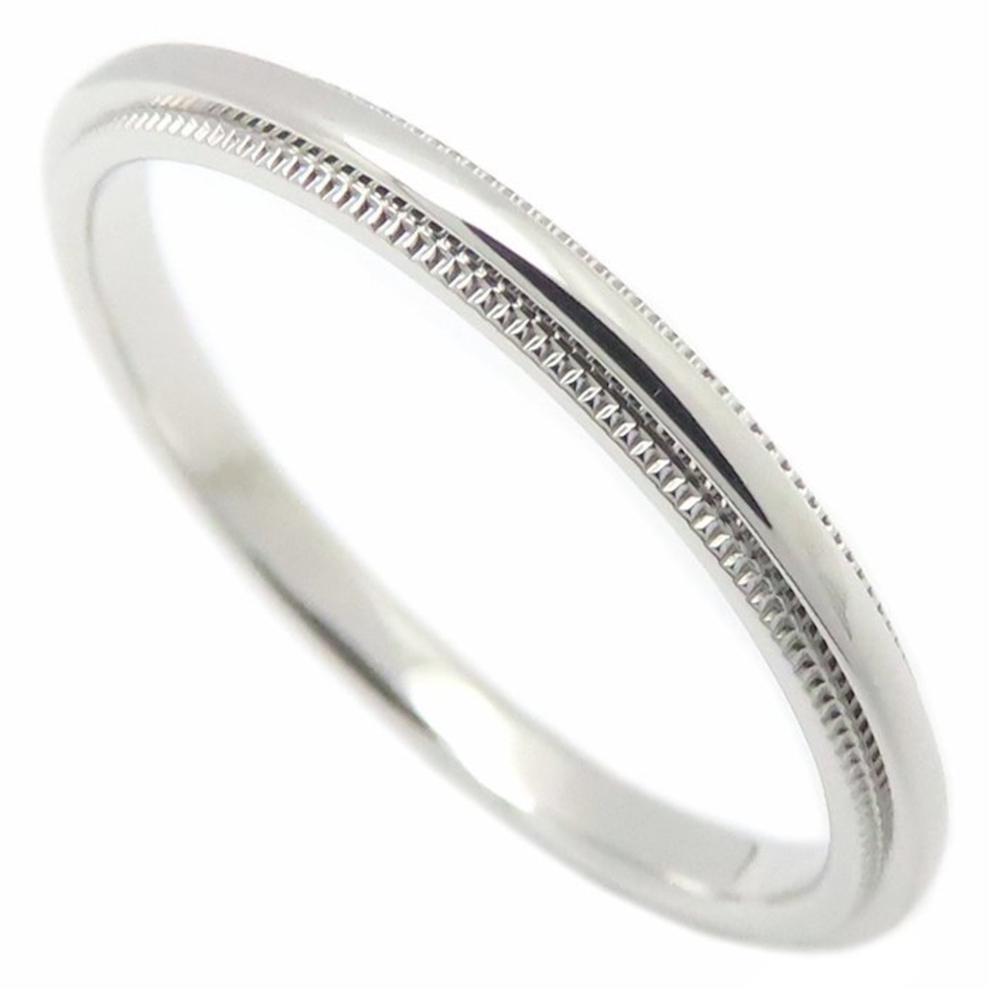 TIFFANY & Co. Tiffany Milgrain Ring, Pt950, Women\'s, 295152