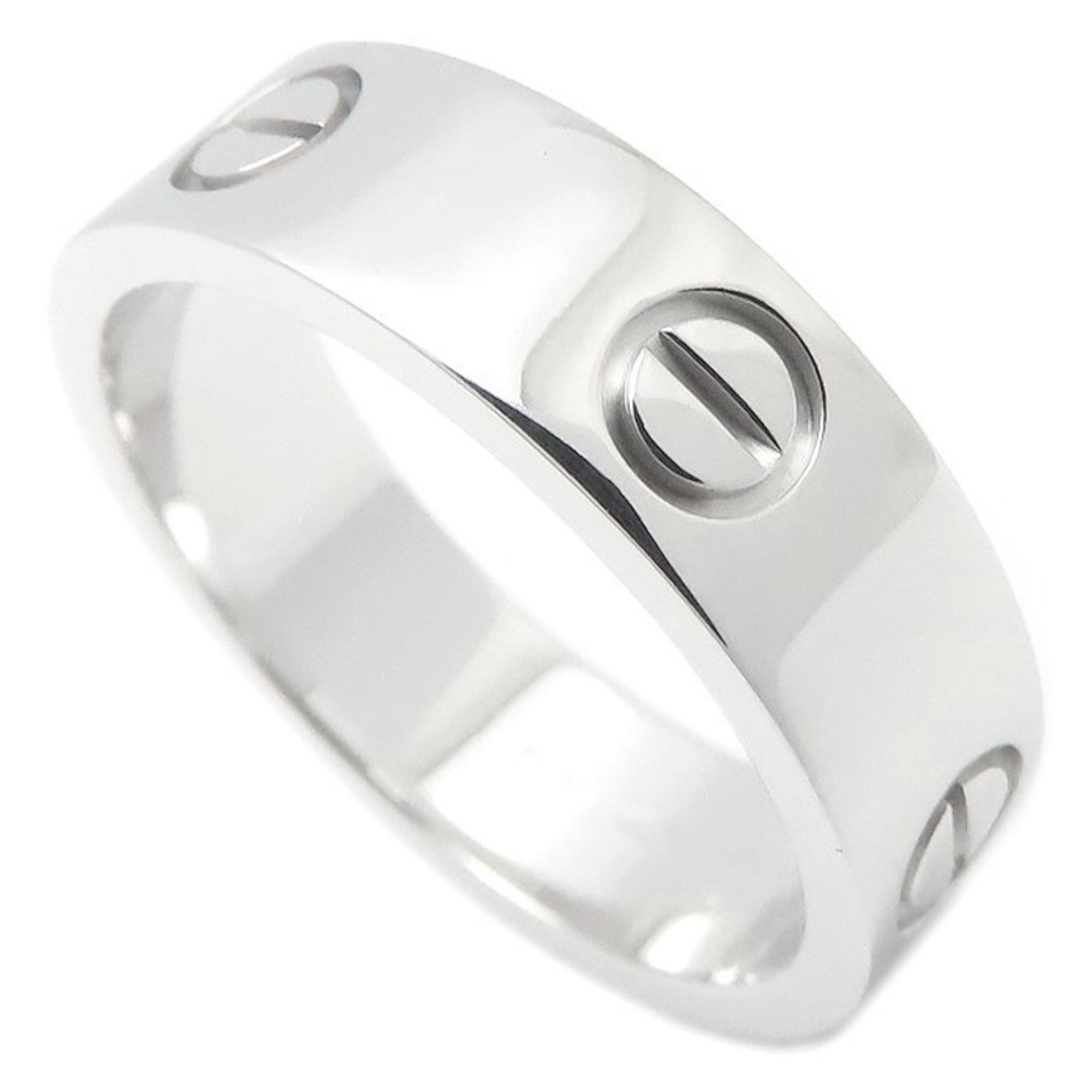 CARTIER Love Ring #59, 18K White Gold, Men\'s, B4084700 294969