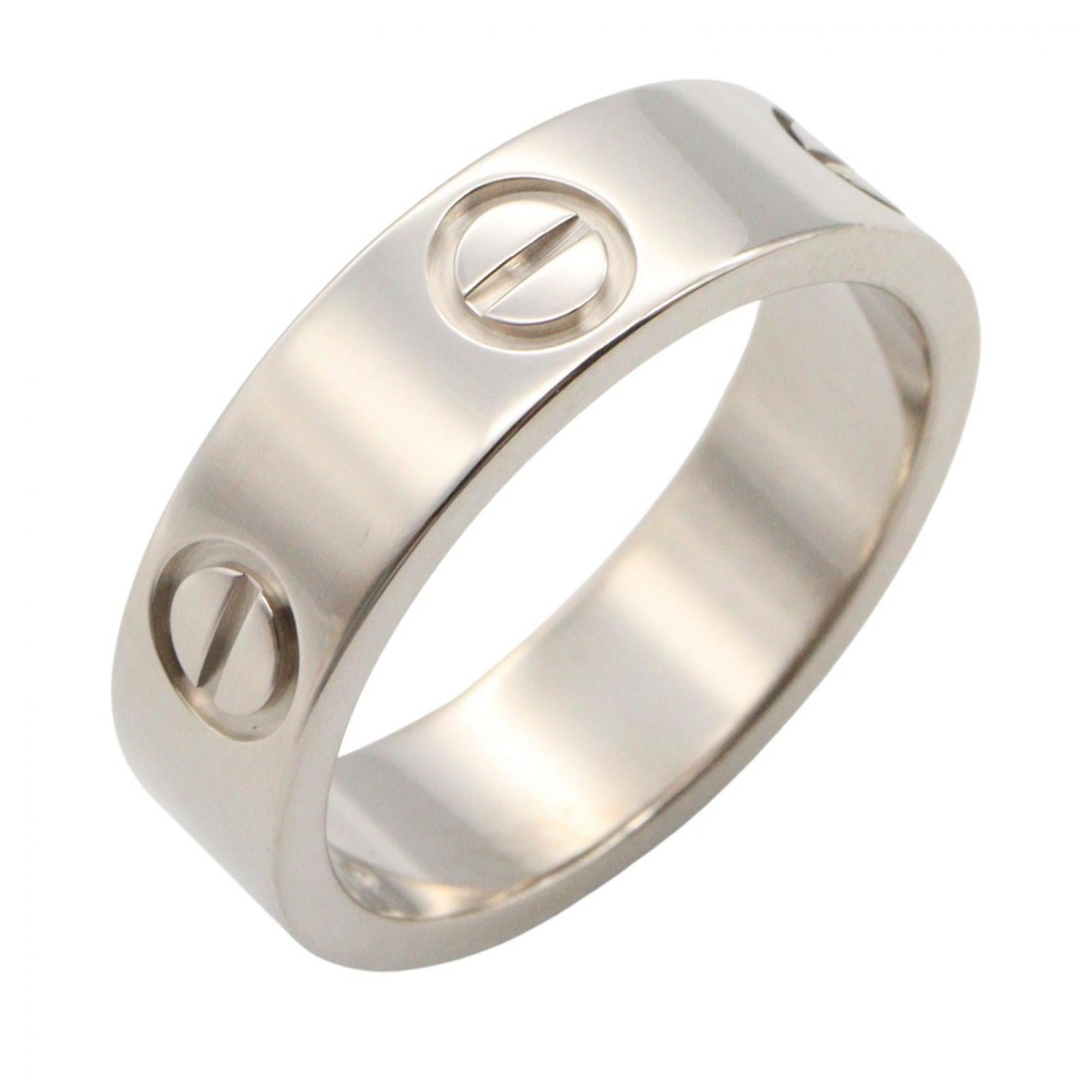 Cartier Love Ring, 18K White Gold, for Men and Women, Silver