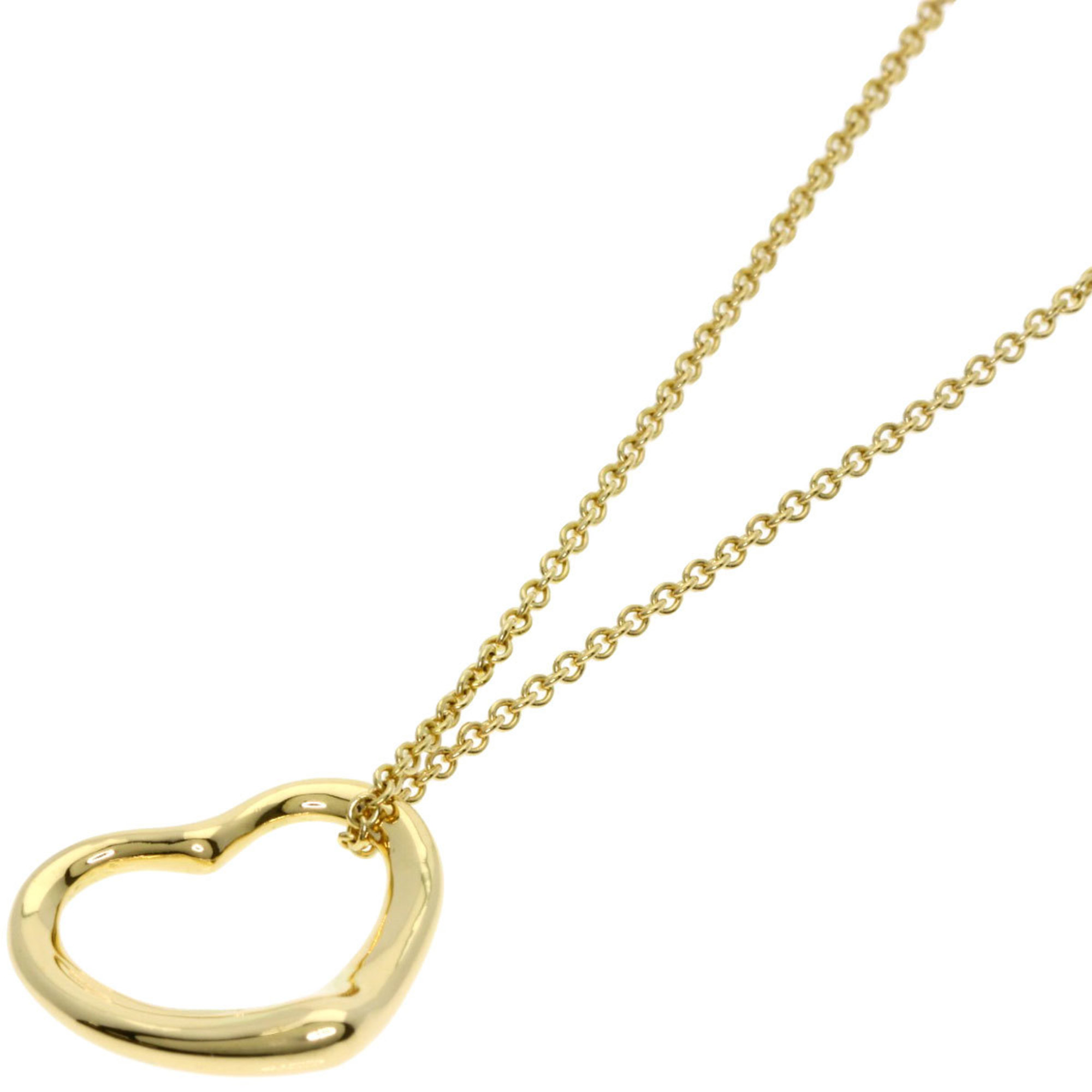 Tiffany & Co. Open Heart Necklace, 18K Yellow Gold, Women\'s.