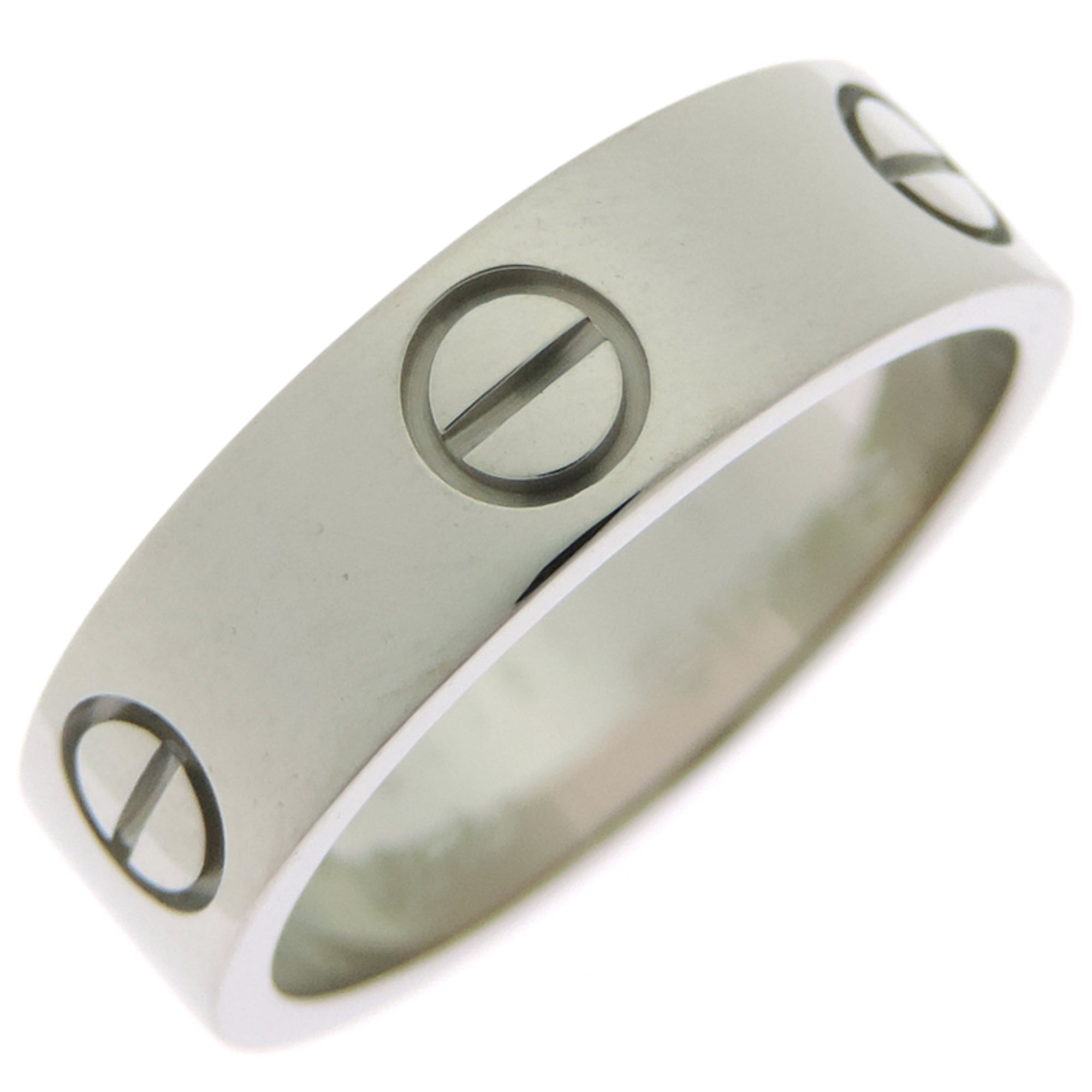 Cartier Love #55 Women\'s/Men\'s Ring B4022600 750 White Gold