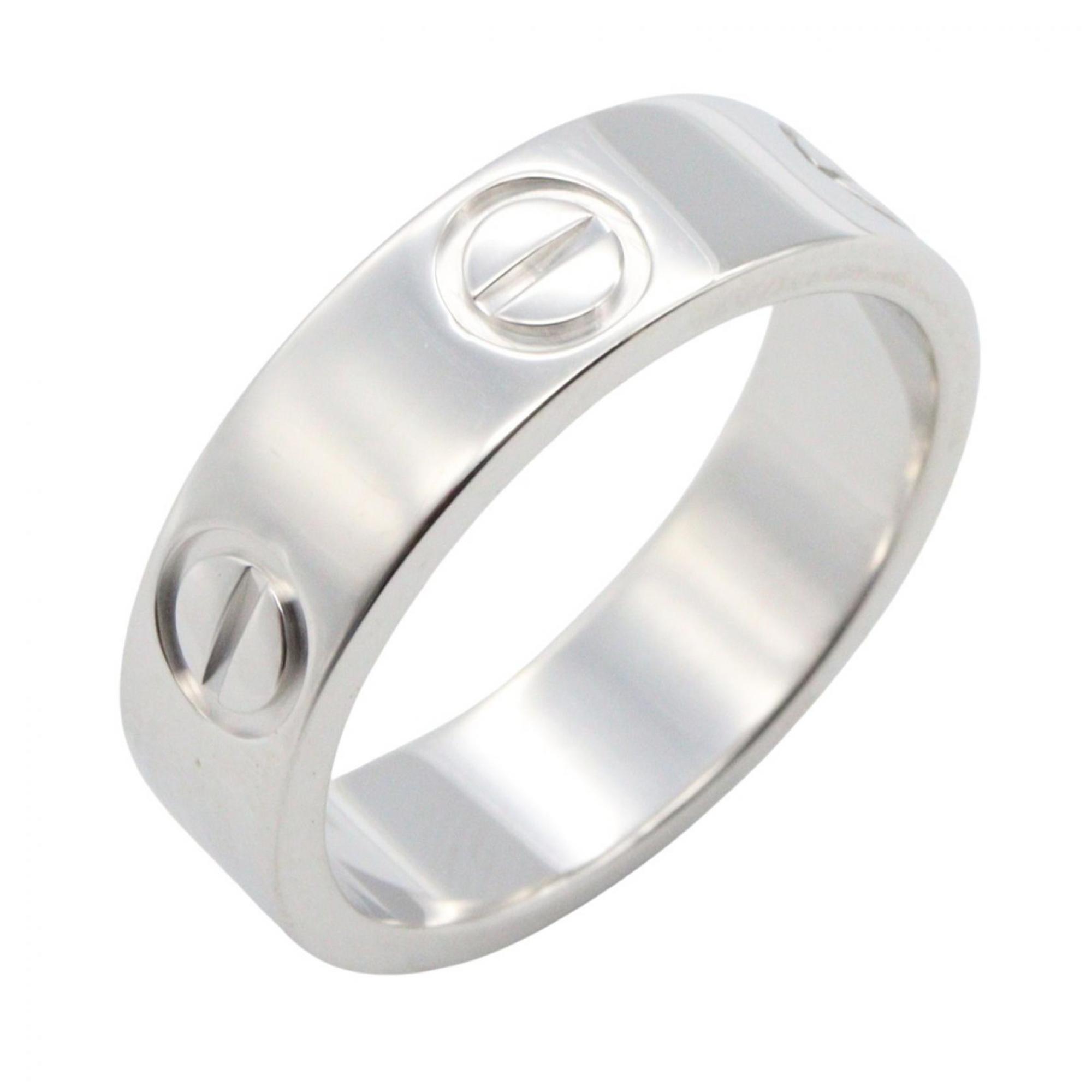 Cartier Love Ring, 18K White Gold, Silver, for Men and Women, B4084700