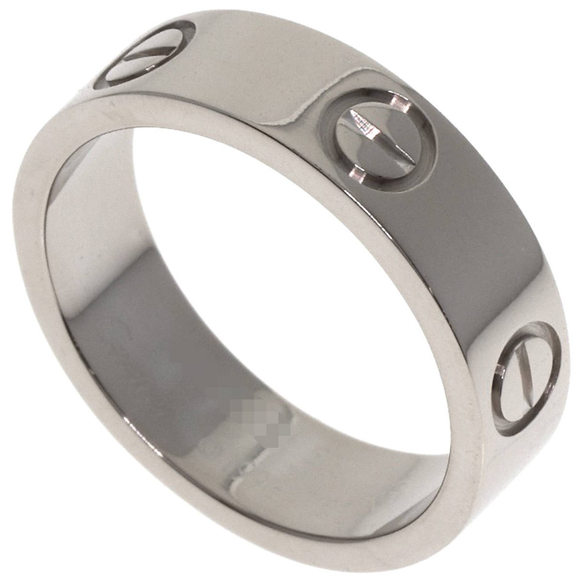 Cartier Love Ring #52 18K White Gold Women\'s