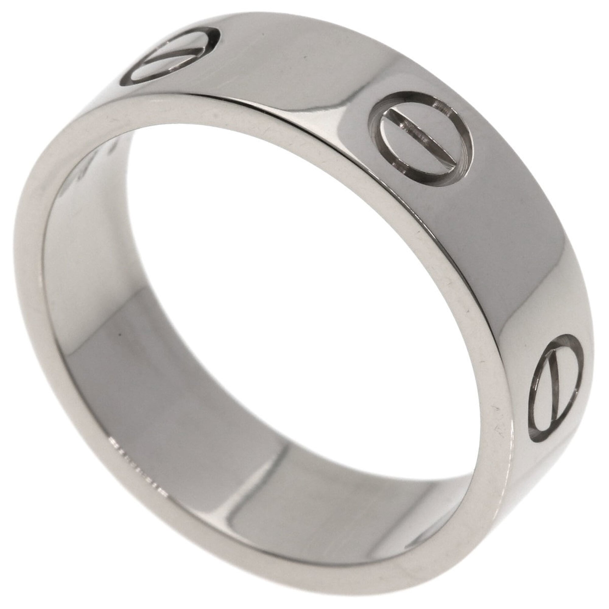 Cartier Love Ring #58, 18K White Gold, Women\'s Ring, CARTIER