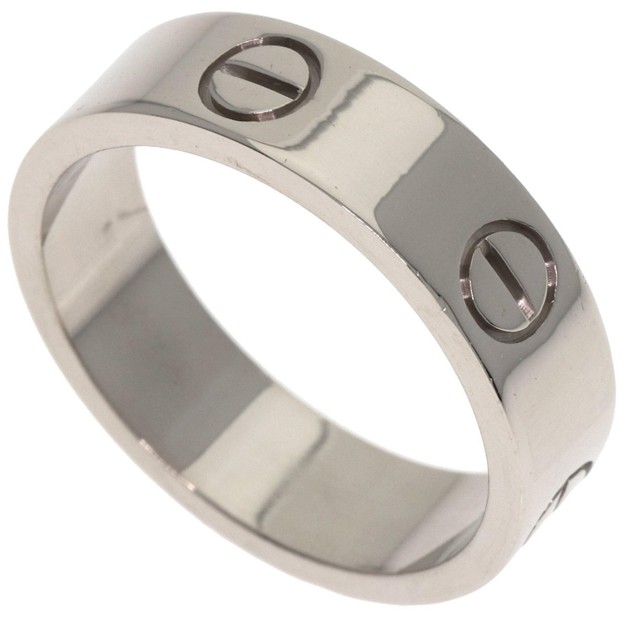 Cartier Love Ring #56, 18K White Gold, Women\'s Ring, CARTIER