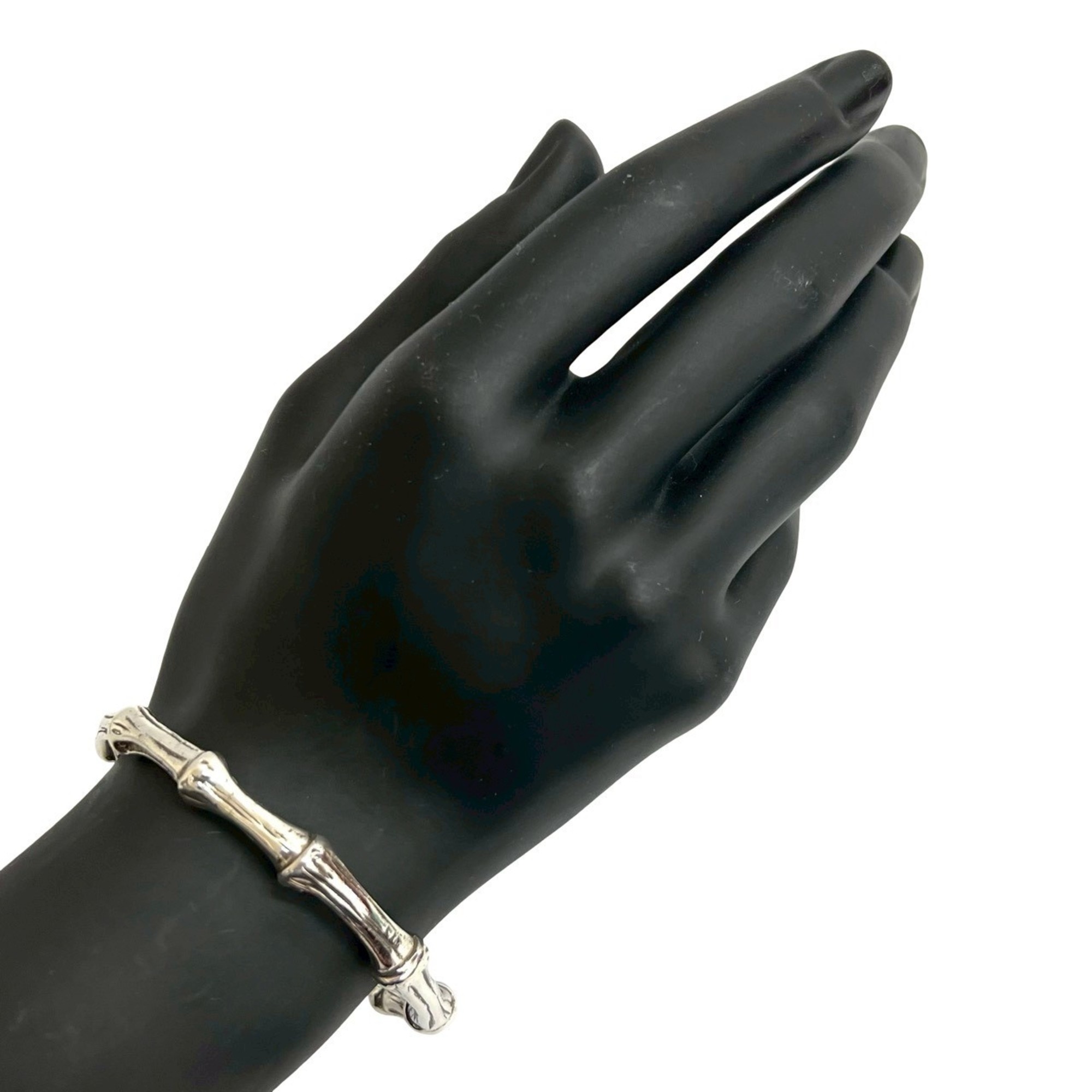 TIFFANY & Co. Tiffany Bamboo Sterling Silver 925 Bracelet/Bangle for Women, Silver, 28512