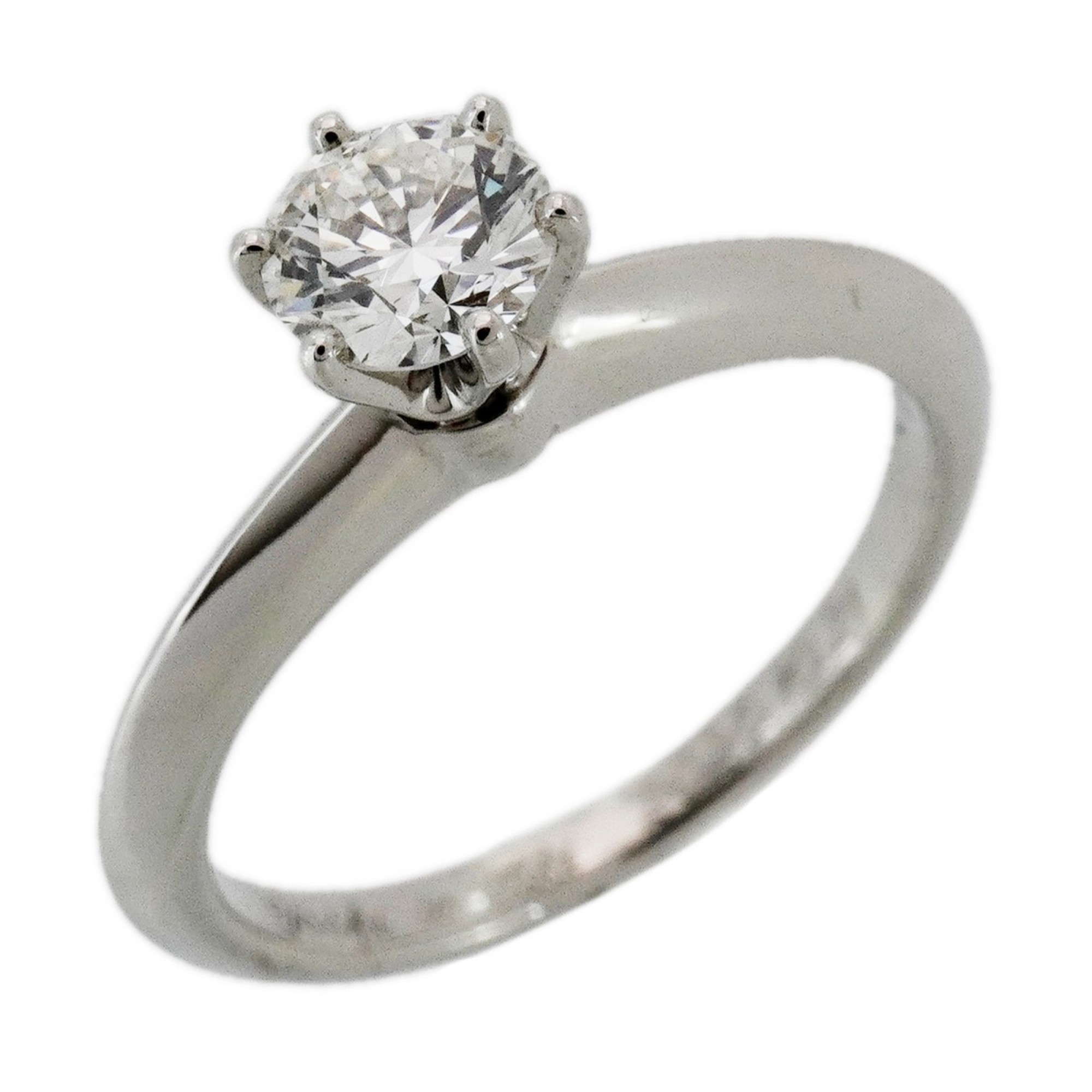 Tiffany & Co. Solitaire Ring, 1PD (One Diamond), Pt950 Platinum, 0.46ct Diamond, Size 9 (Women\'s)