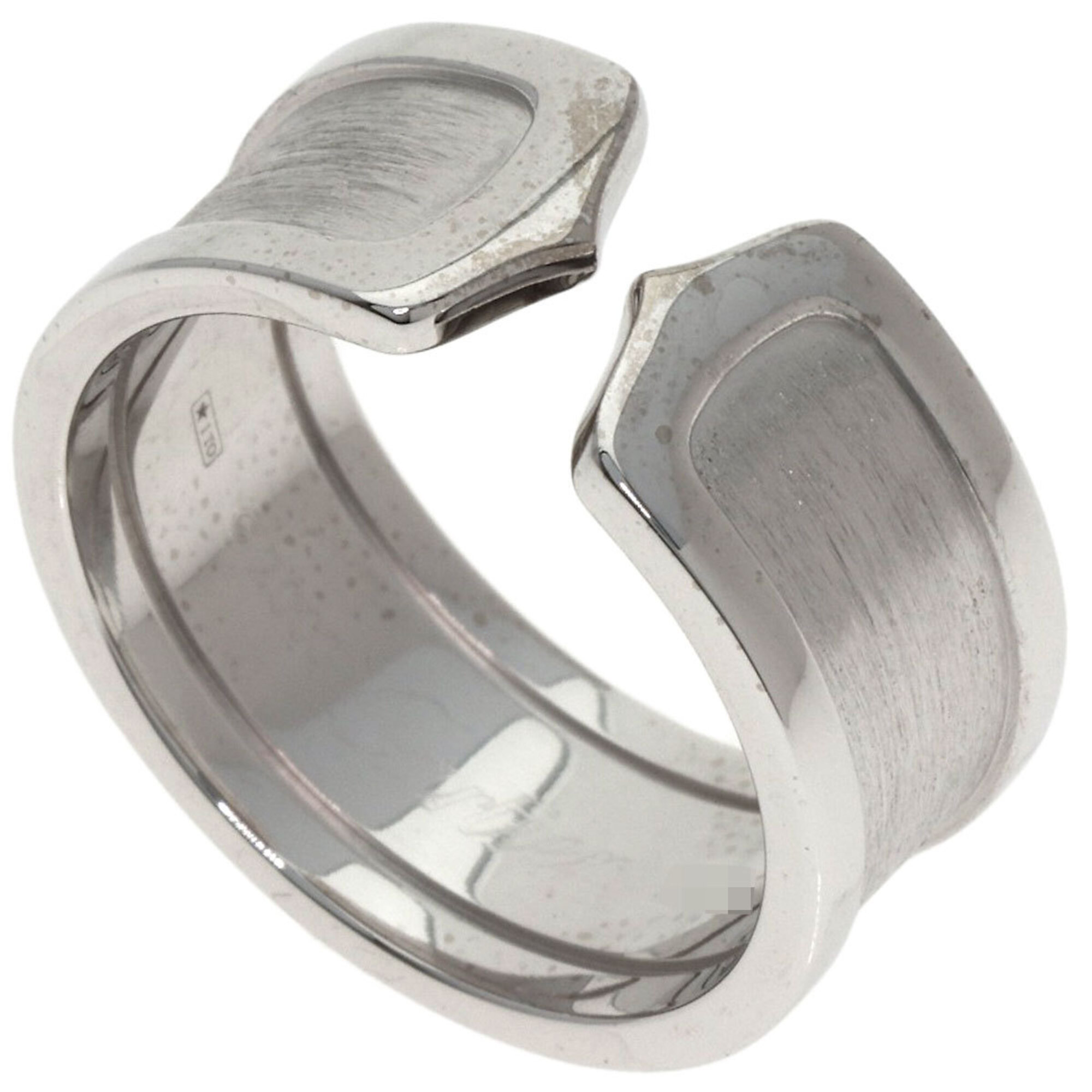 Cartier C2 Ring LM #60, 18K White Gold, Women\'s Ring, CARTIER