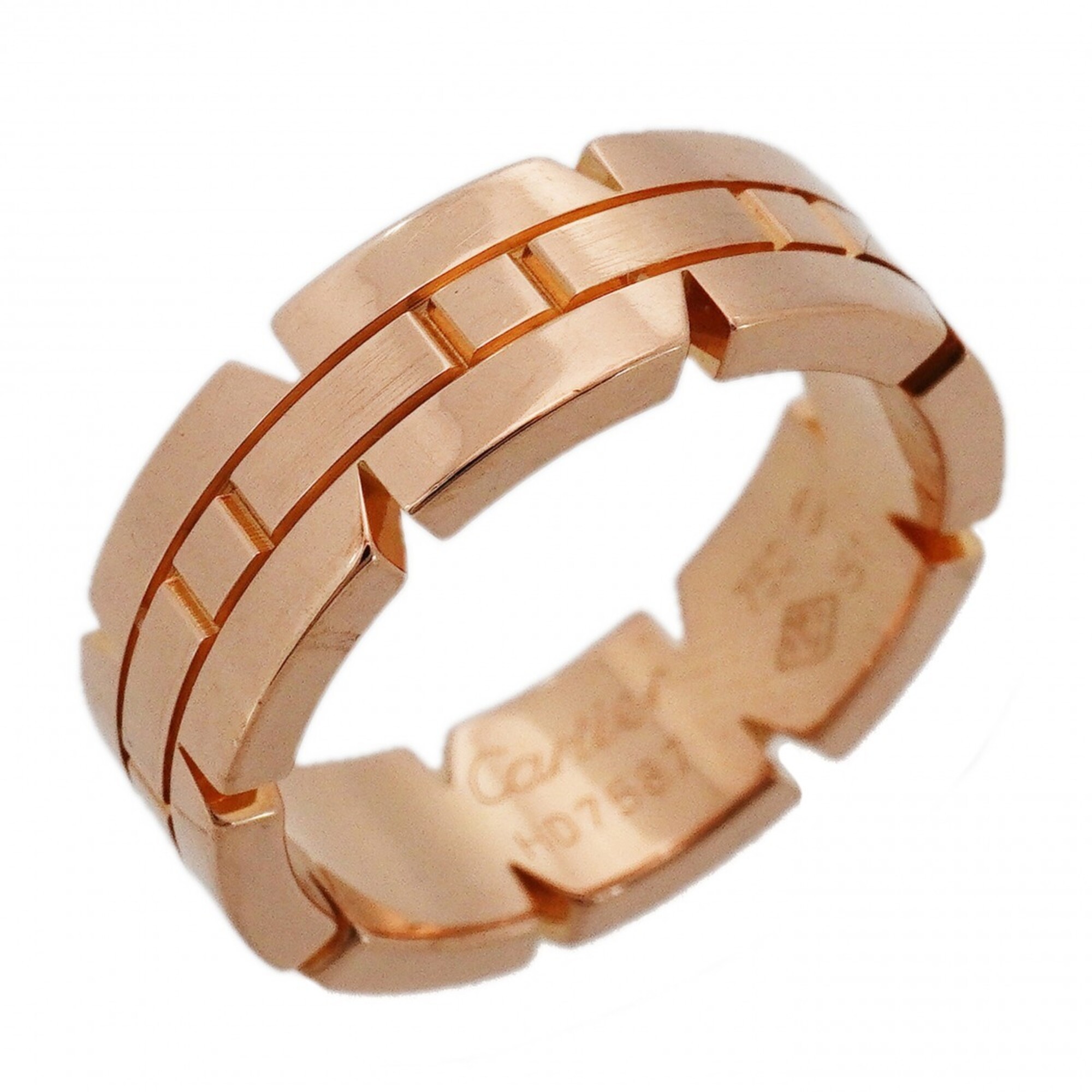 Cartier Tank Franaise Ring, 18K Pink Gold, Size 51, Ladies\'