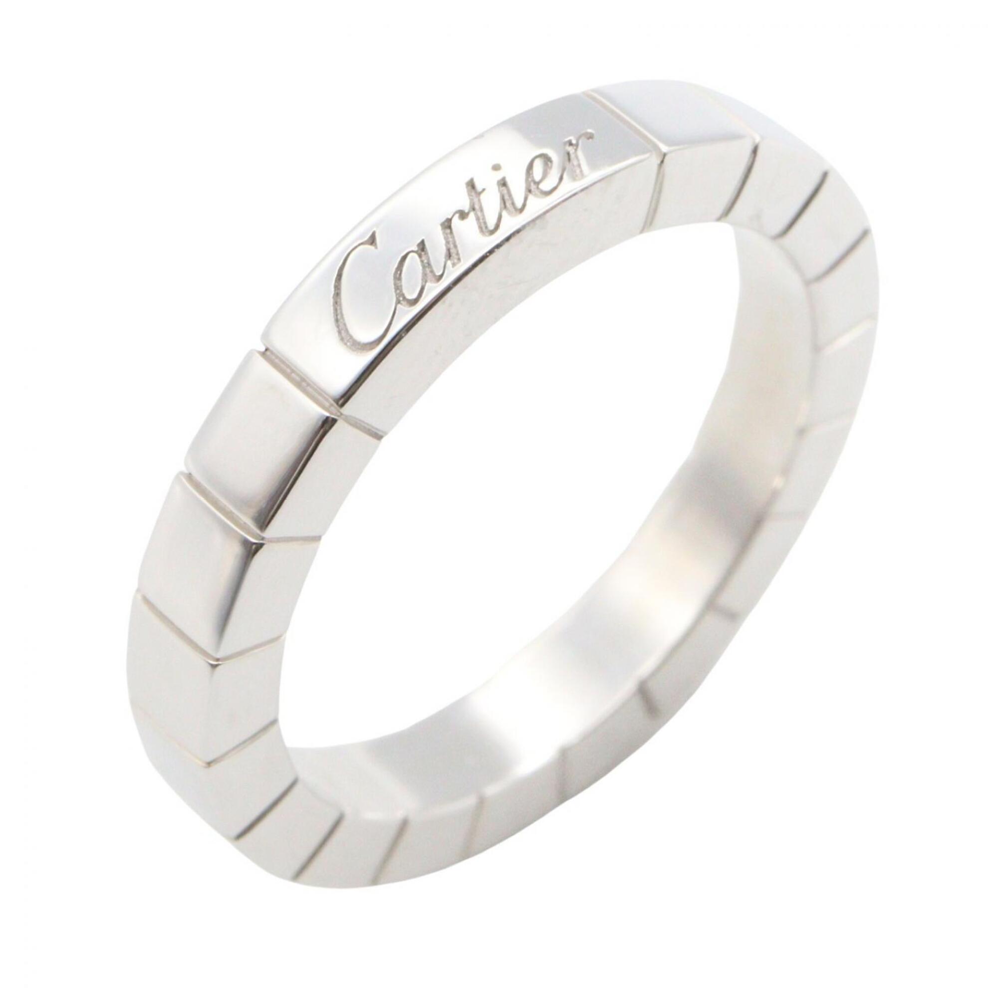 Cartier Lanieres Ring, 18K White Gold (18KWG), Silver Tone, for Men and Women.