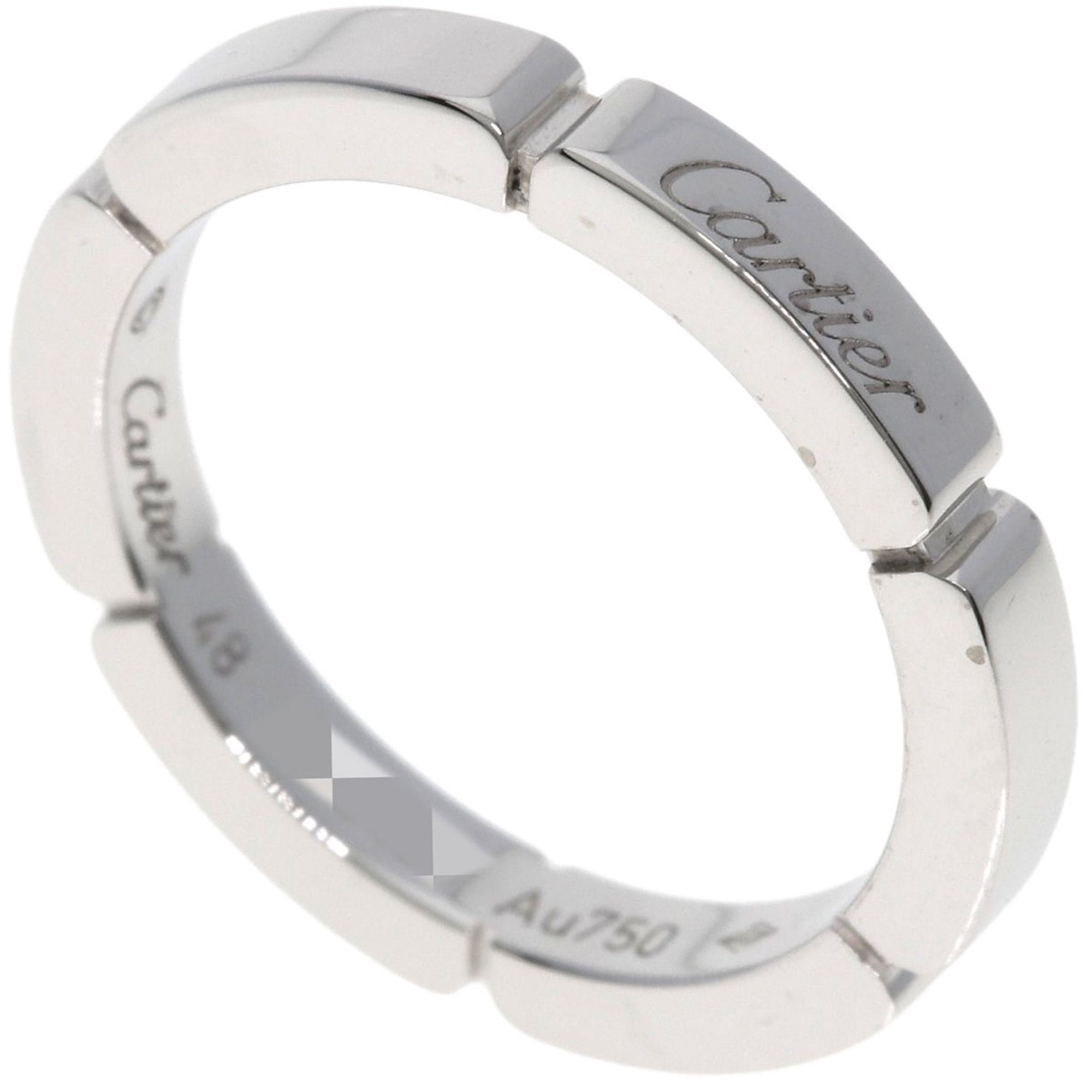 Cartier Maillon Panthre #48 Ring, 18K White Gold, Women\'s, CARTIER