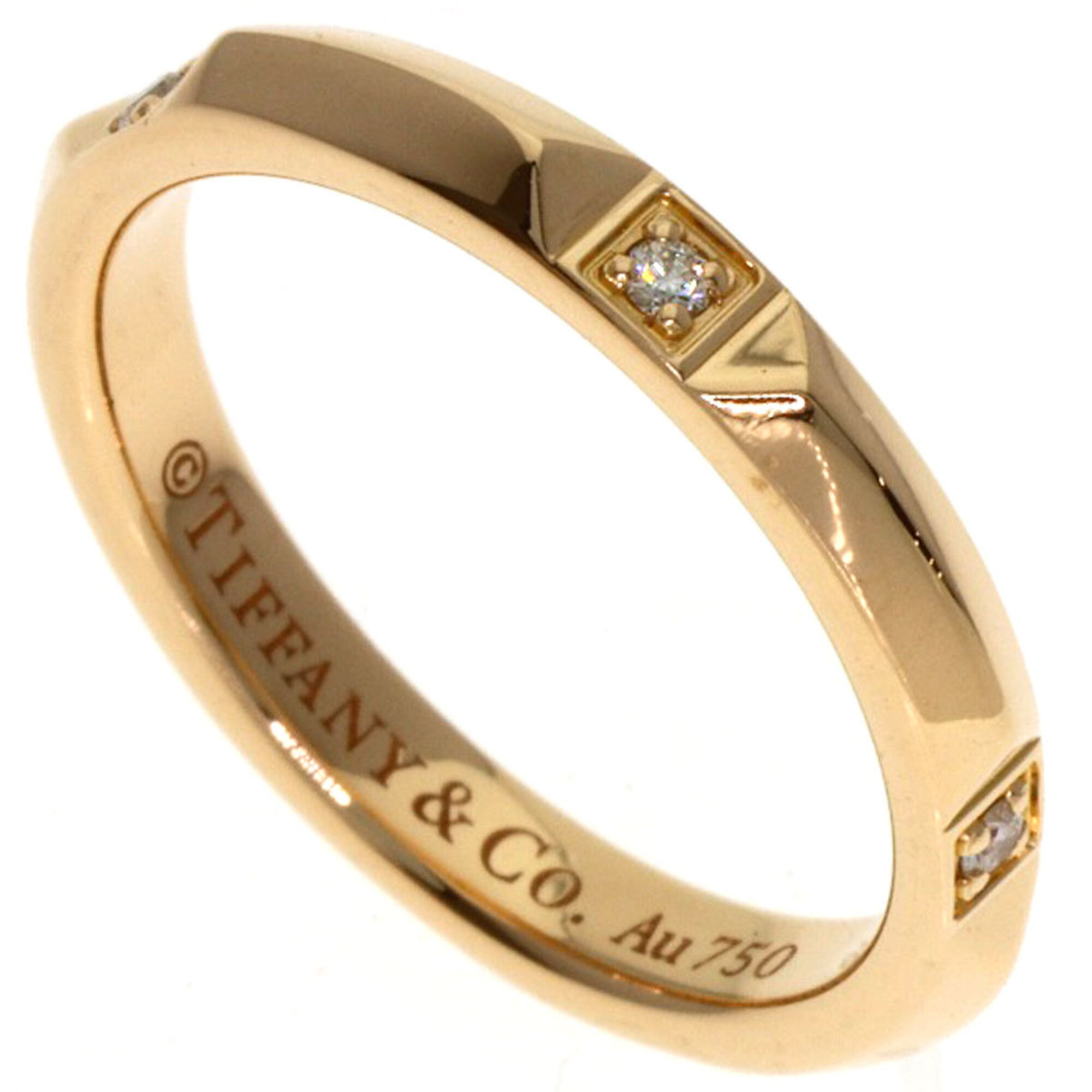 Tiffany & Co. True Band Ring, Diamond 18K Pink Gold, Women\'s.