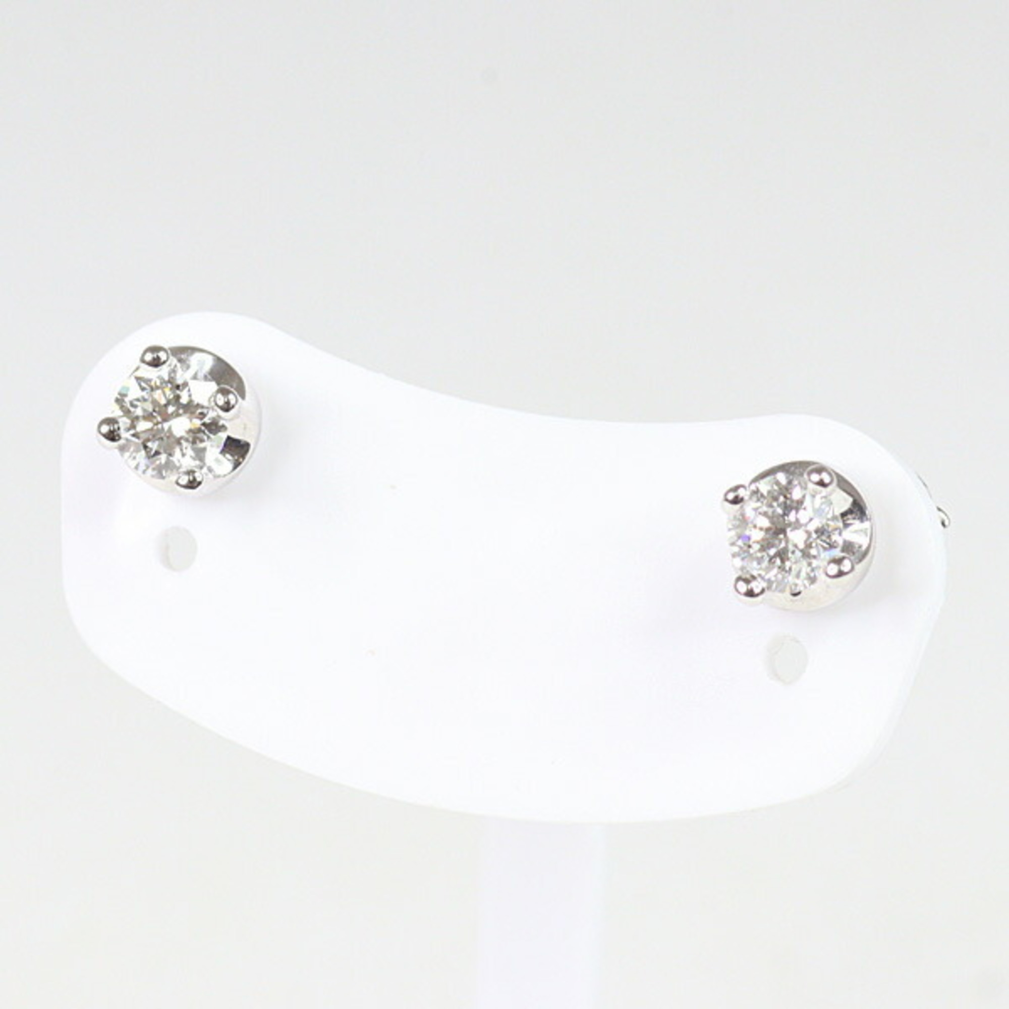 Bvlgari Bulgari Corona Earrings 18KWG Diamond Single 750WG 0.21ct GIA Certificate Finished