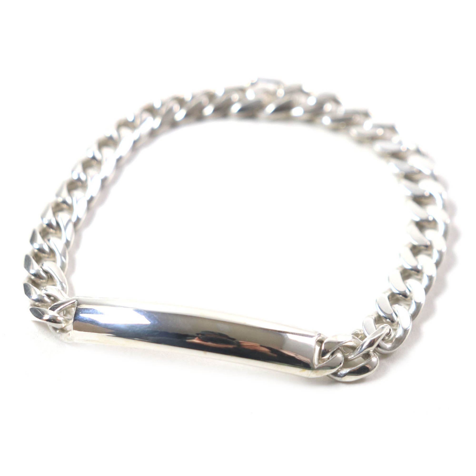 TIFFANY & Co. Vintage Tiffany Curbside ID 80S Chain Bracelet, SV925 Silver, Made in Italy, Weight 26