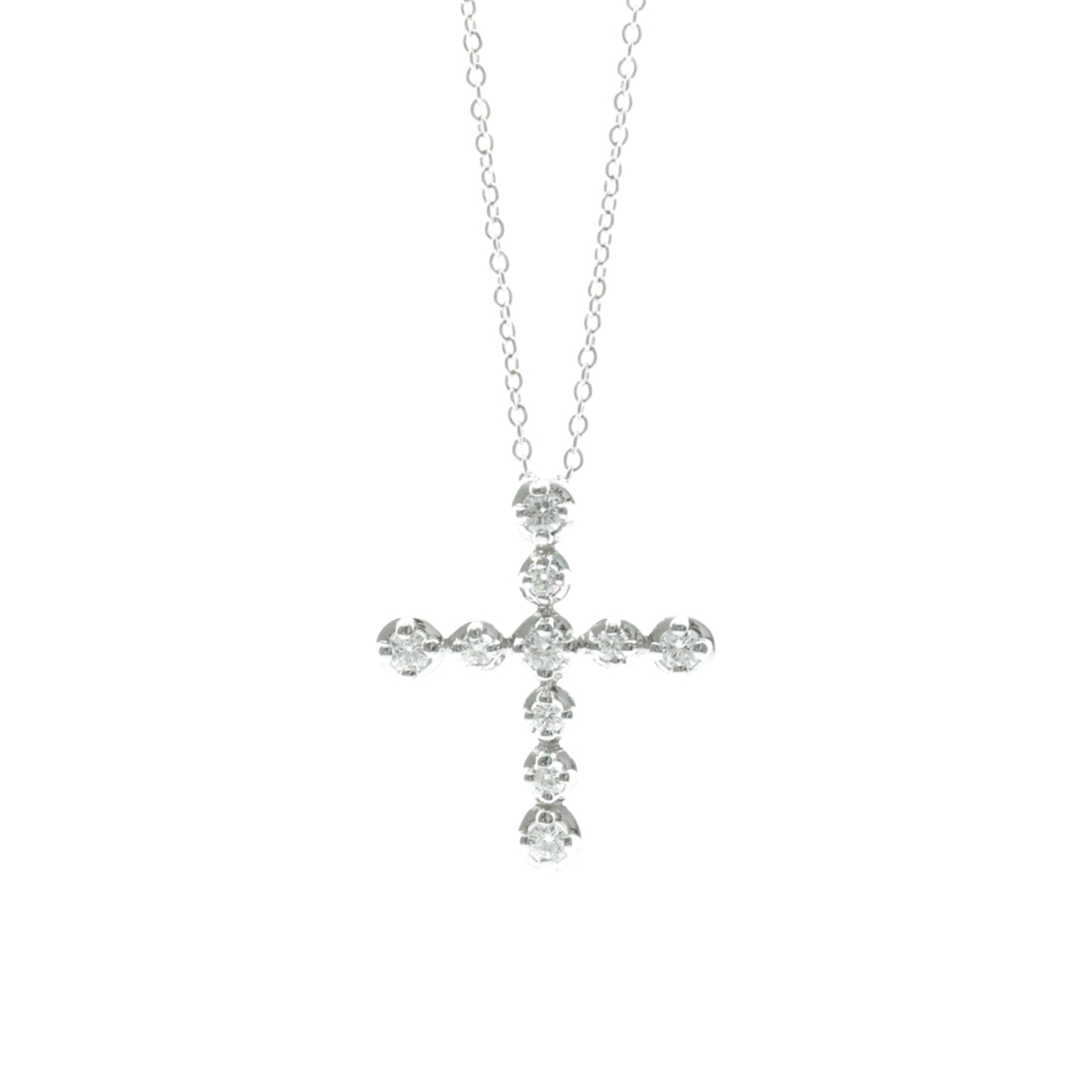 Tiffany Tenderness Diamond Necklace Platinum Diamond Women,Men Fashion Pendant Necklace (Silver)