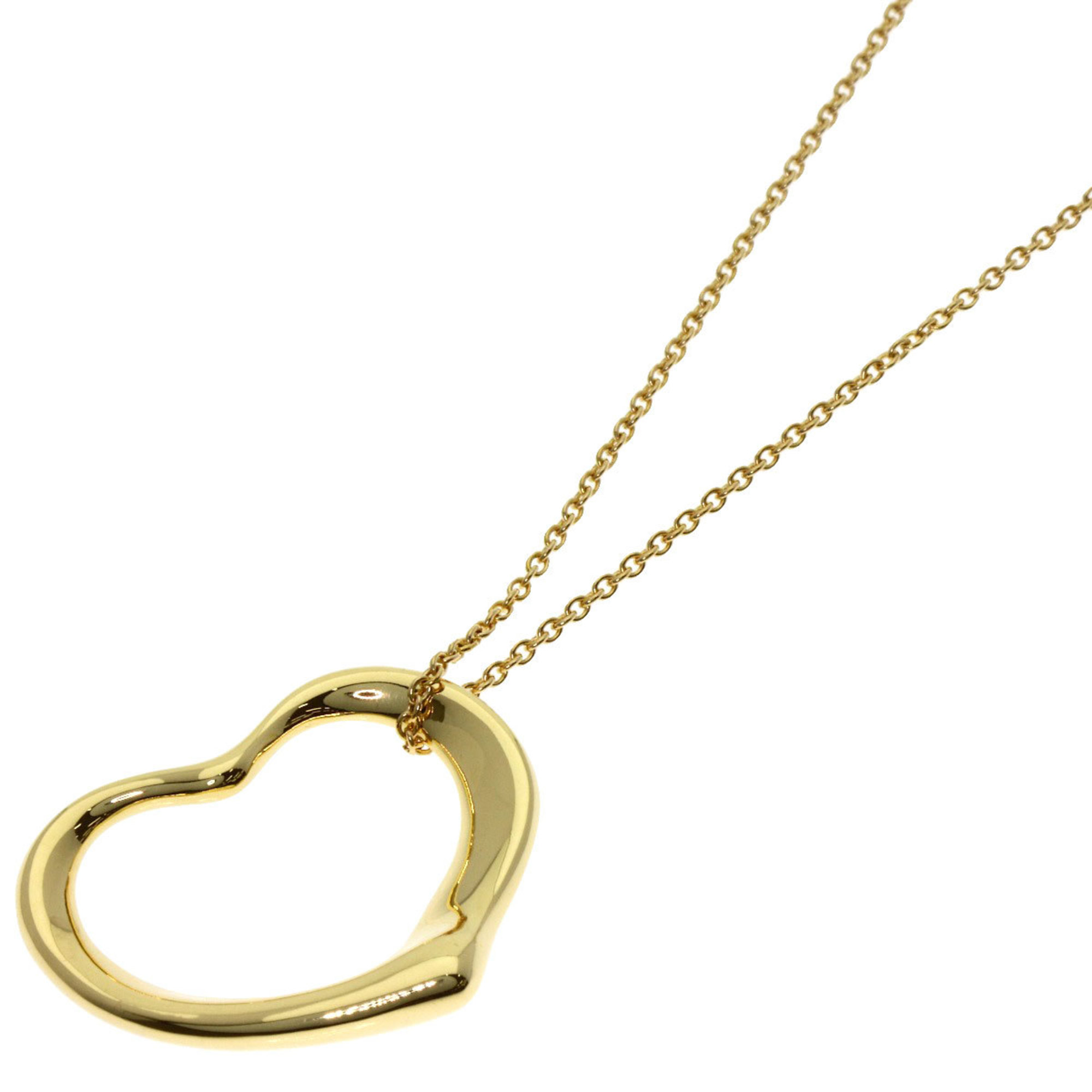Tiffany & Co. Open Heart Necklace, 18K Yellow Gold, Women\'s.