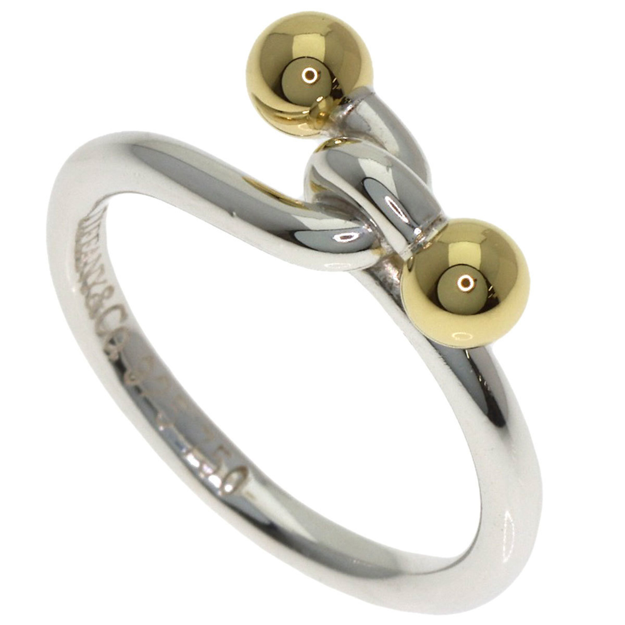 Tiffany & Co. Love Knot Ring, Silver/18K Yellow Gold, Women\'s.