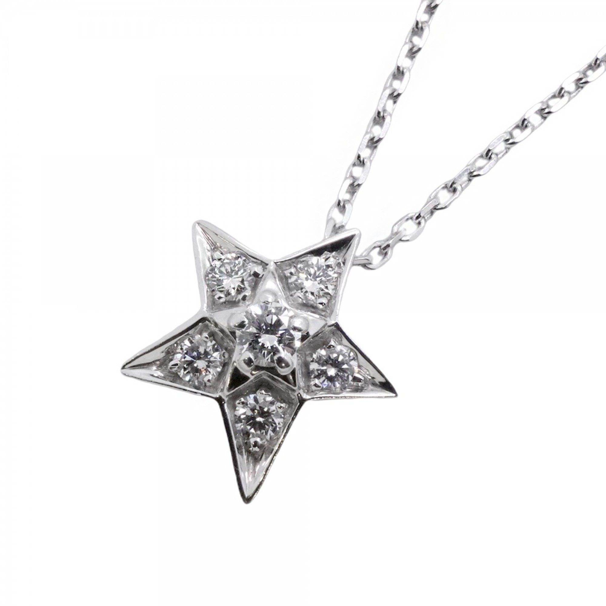Chanel Comet Necklace, 18K White Gold, Diamond, Women\'s