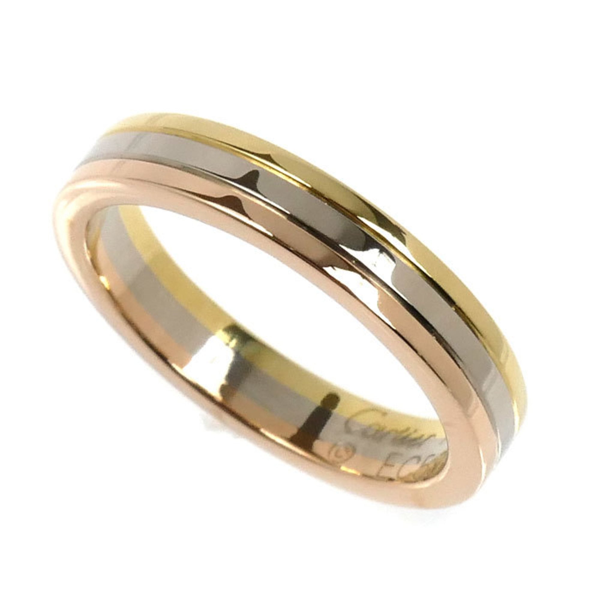 CARTIER Vendome Ring, 18K Yellow Gold, Pink White B4052249, Size 49, 4.6g, Women\'s.