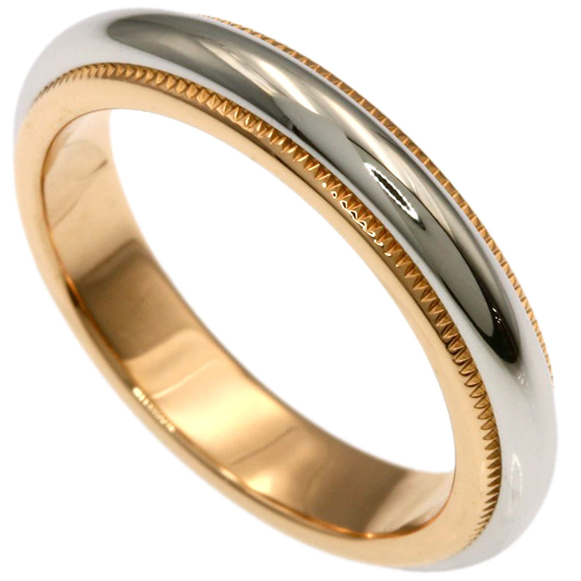 Tiffany & Co. Milgrain Ring, 18K Pink Gold/PT950, Women\'s Ring.
