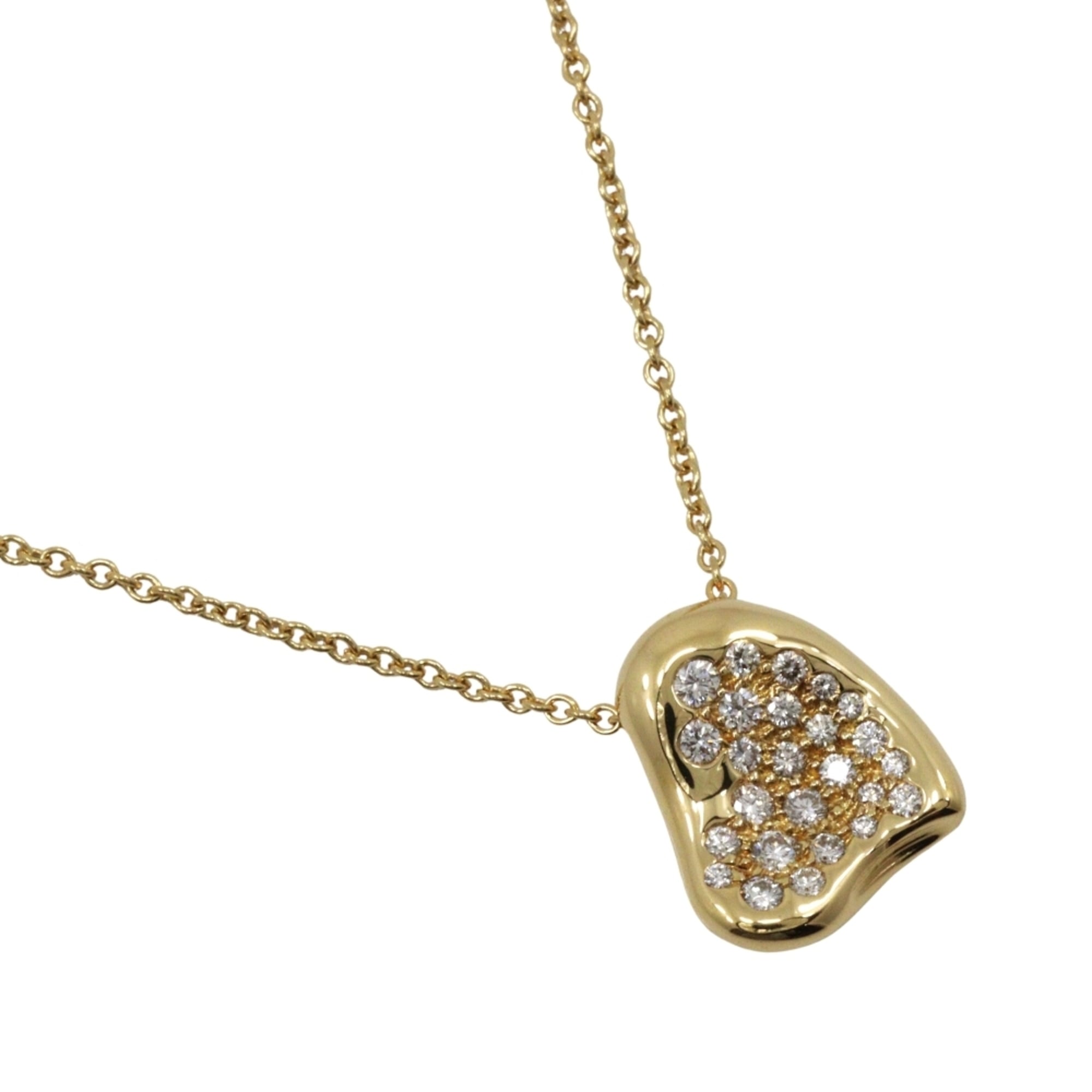 Tiffany & Co. Full Heart PavŽ Necklace by Elsa Peretti, 18K Yellow Gold with Diamonds, Design, Appro