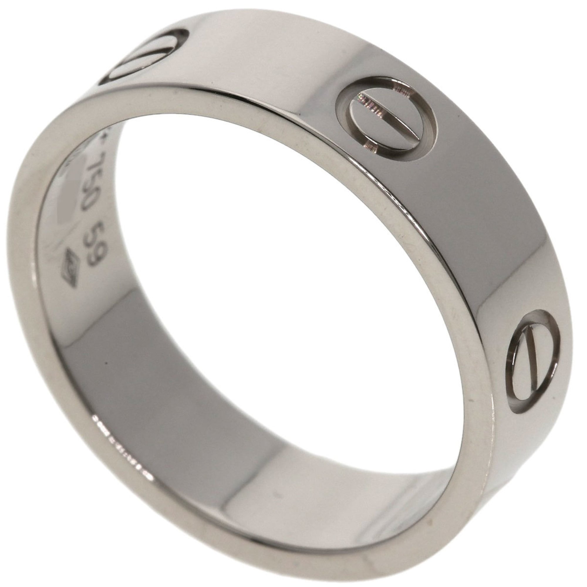Cartier Love Ring #59 18K White Gold Women\'s