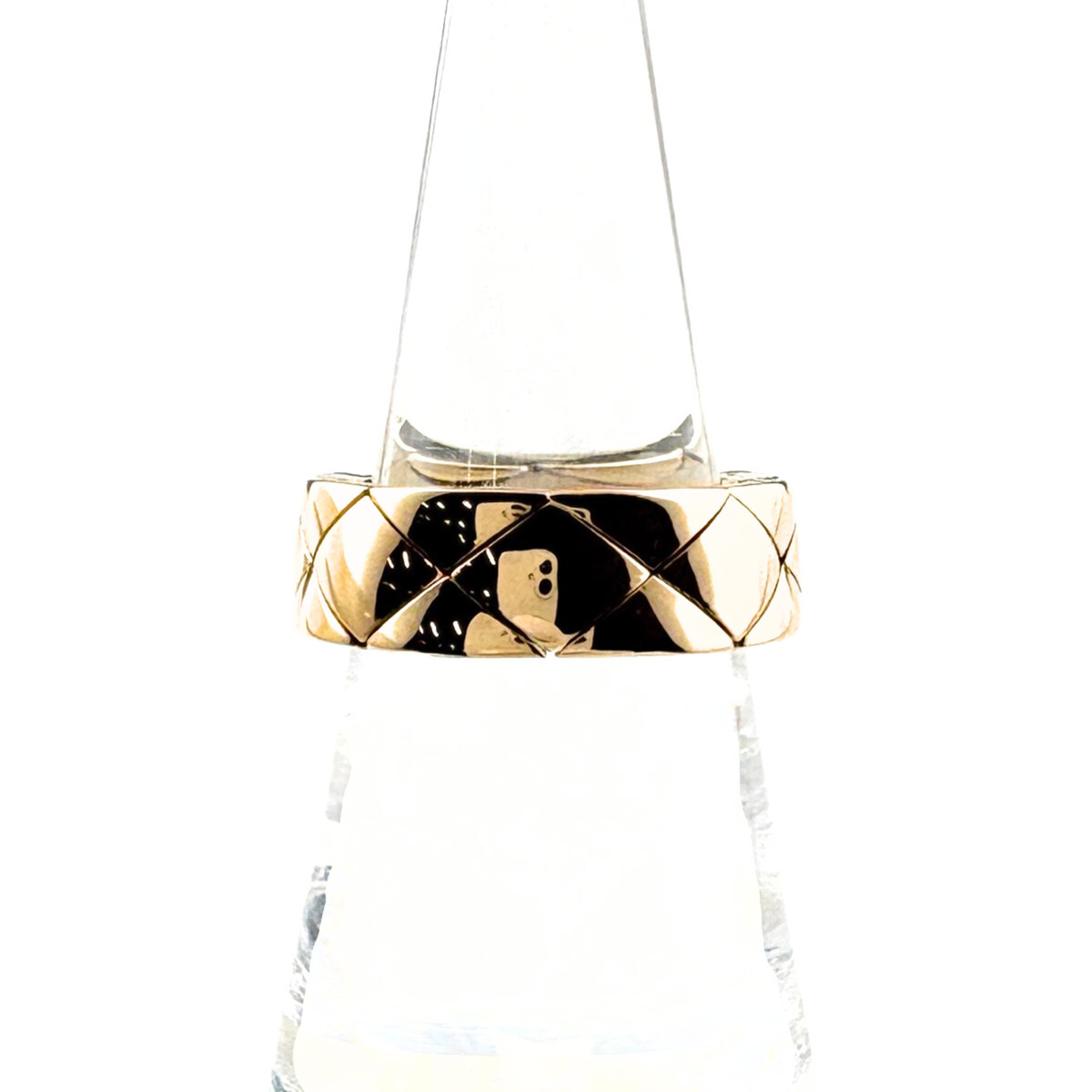 Chanel MatelassŽ Ring, Yellow Gold (YG), 750, Women\'s Ring