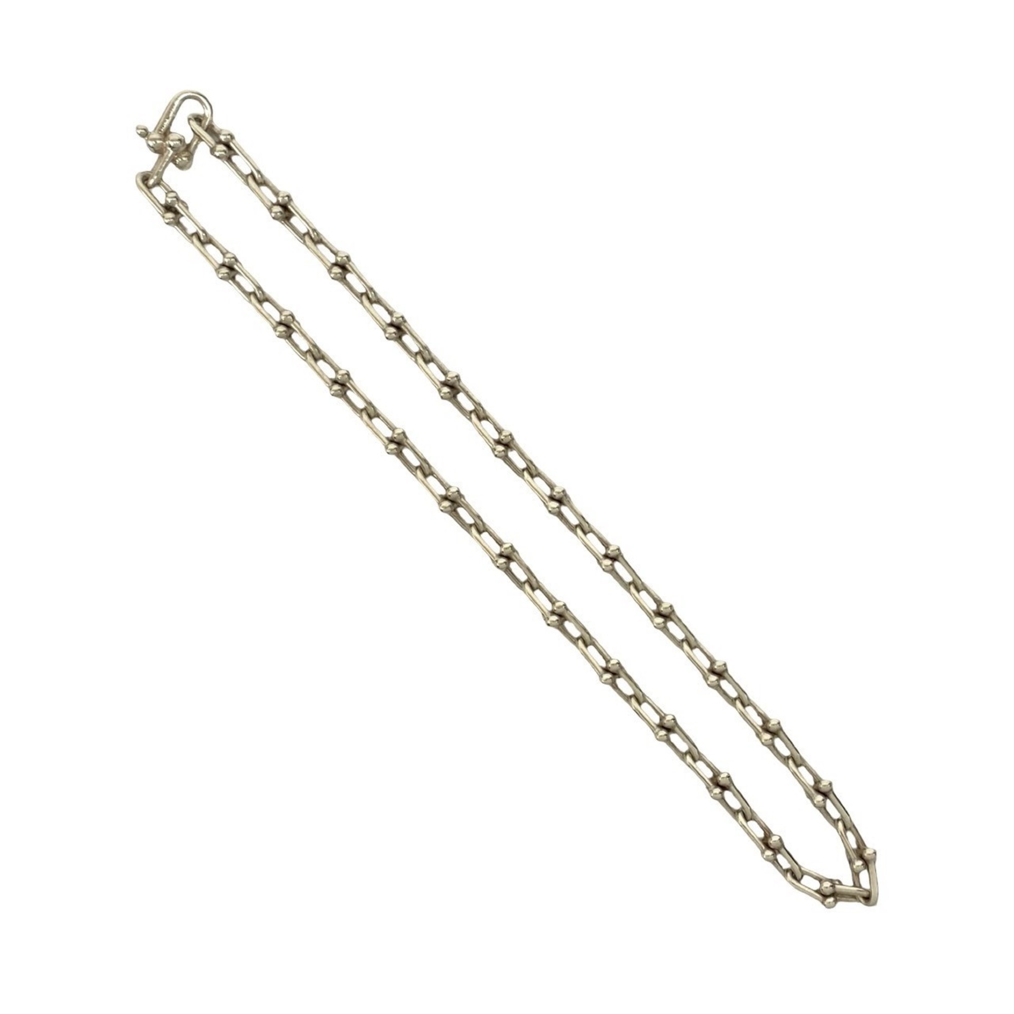 TIFFANY&Co. Tiffany HardWear Small Link Necklace, Sterling Silver 925 Chain Choker, 24722