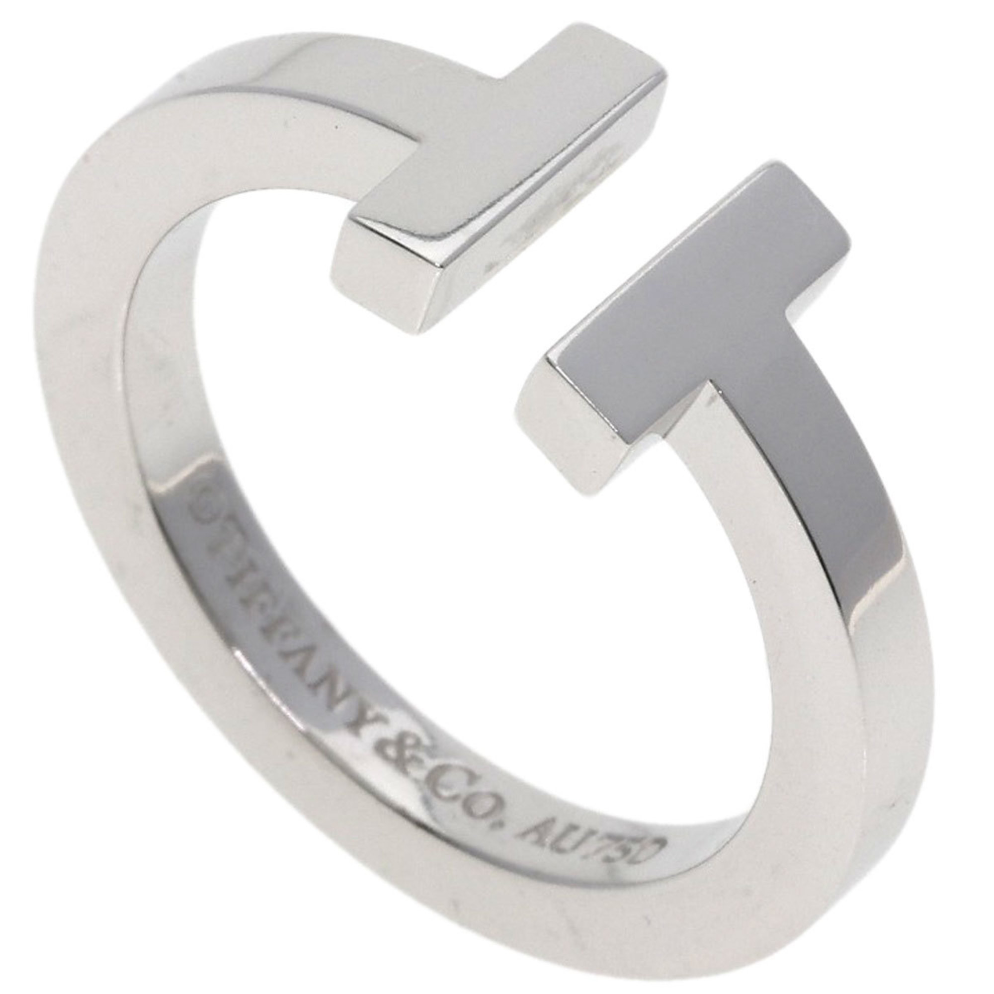 Tiffany & Co. T Square Ring, 18K White Gold, Women\'s Ring.