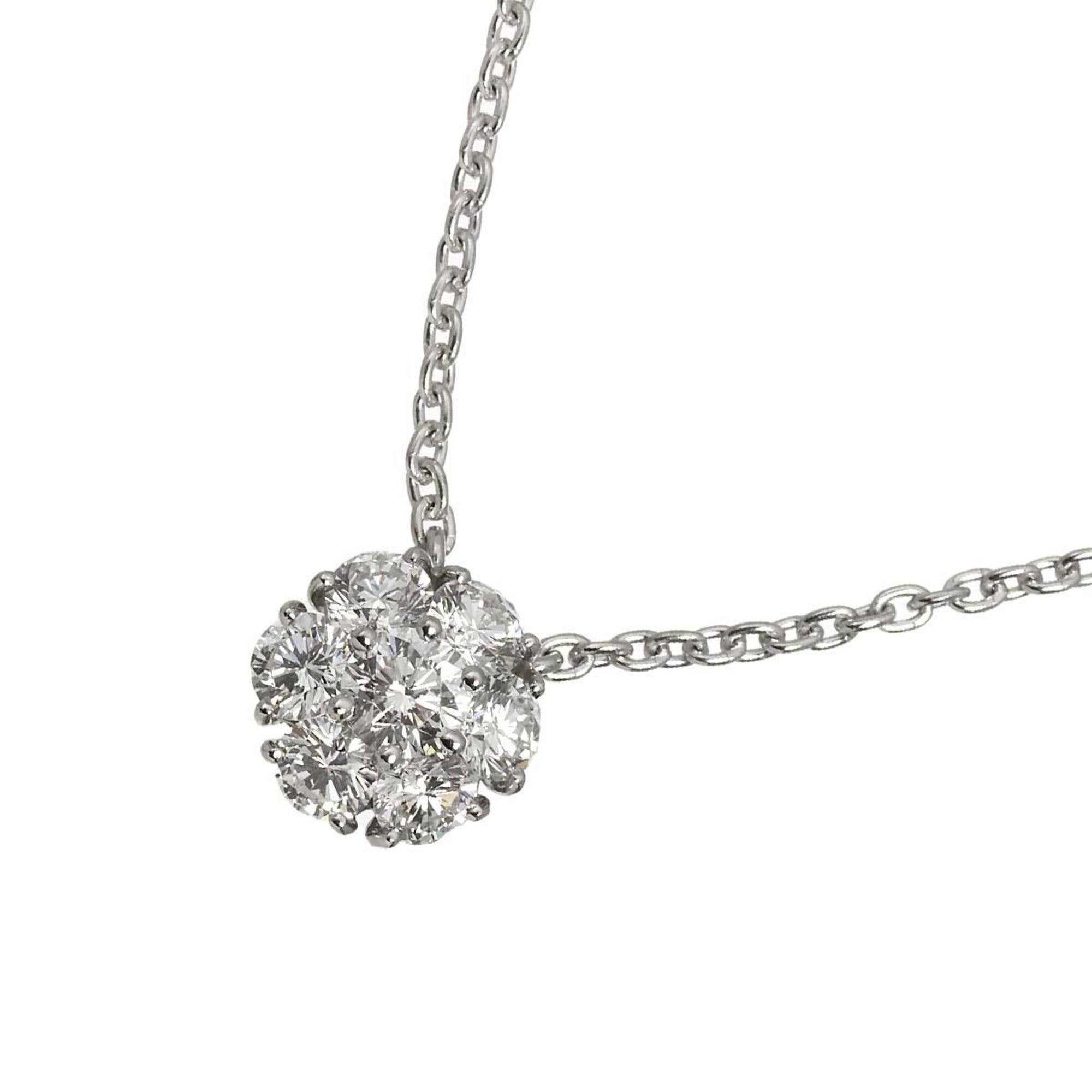 Van Cleef & Arpels Fleurette Diamond Necklace, 46cm, Platinum (Pt)