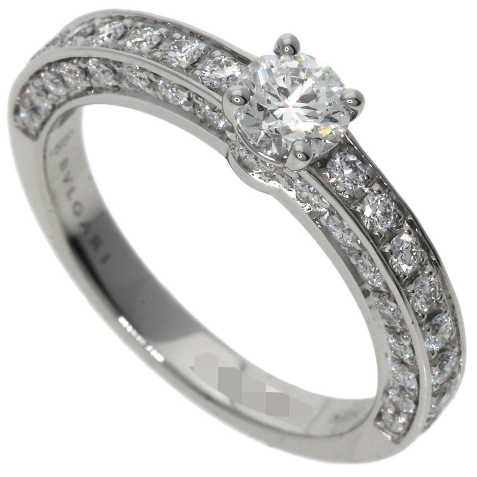 BVLGARI Dedicata Avanecia Diamond Ring, Platinum PT950, Women\'s.