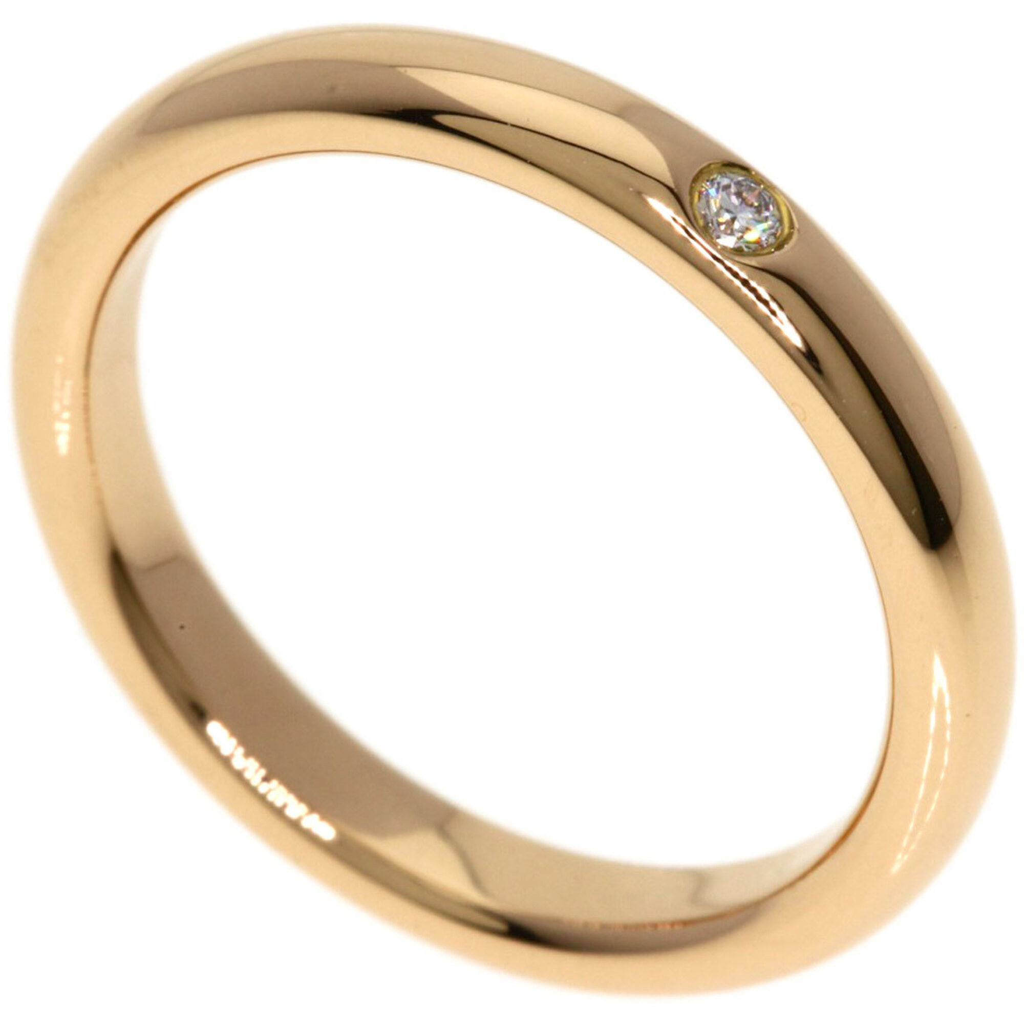 Tiffany & Co. Wedding Ring with 1 Diamond, 18K Pink Gold, for Women.