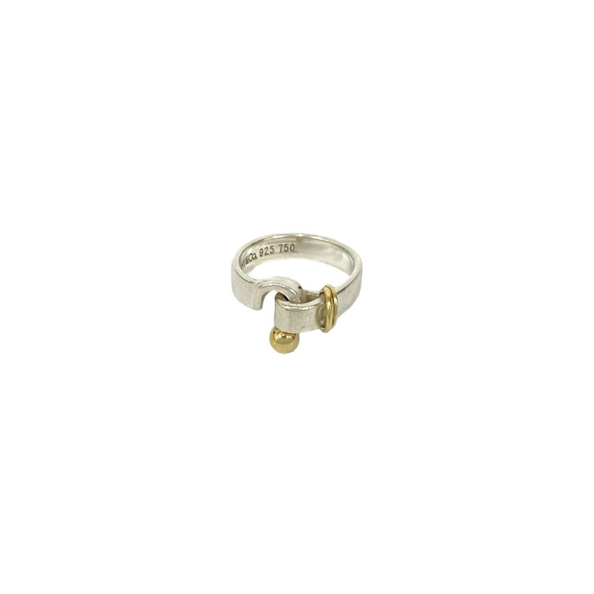 TIFFANY&Co. Tiffany Combination Ring, Hook & Eye, Sterling Silver 925 18K Yellow Gold, 39247