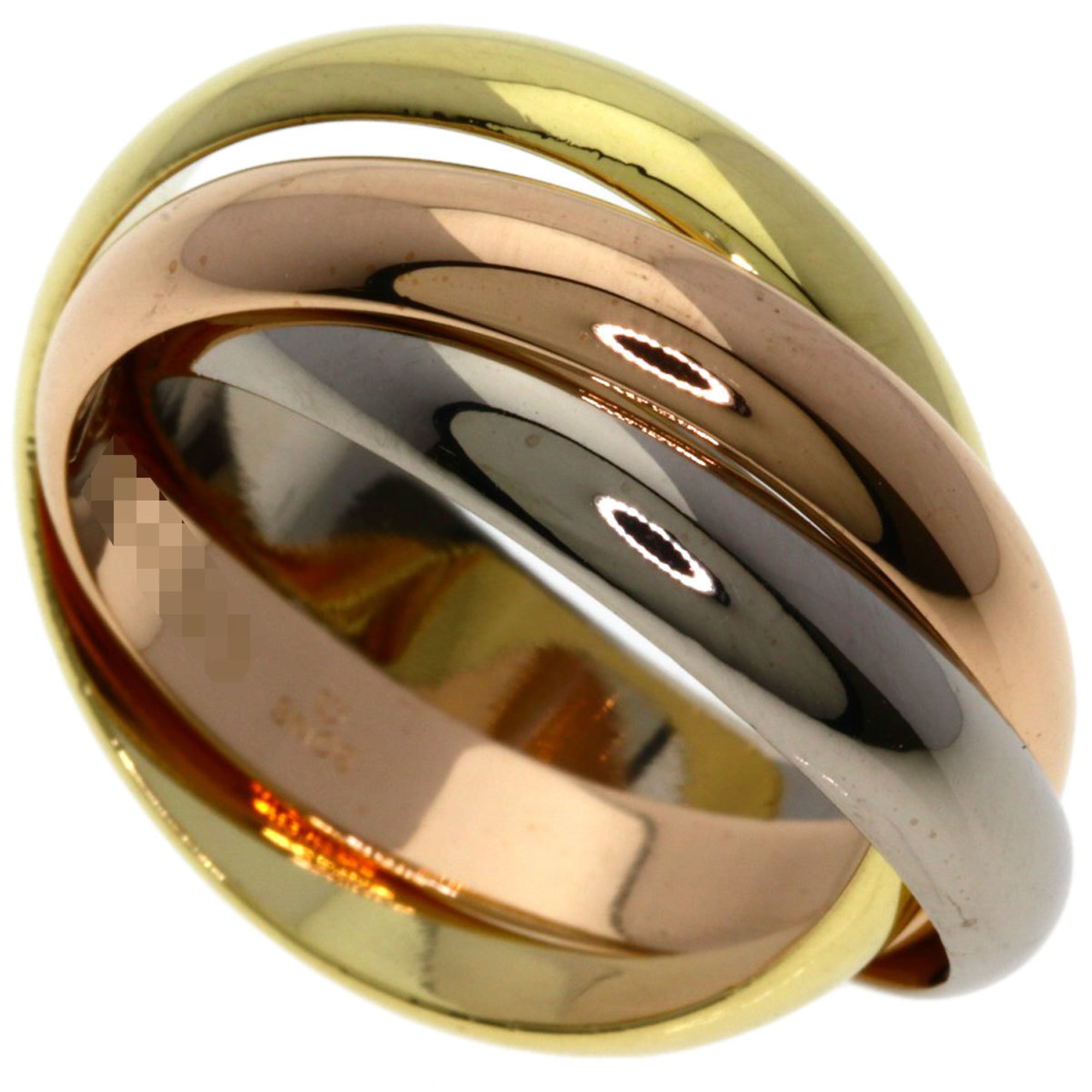 Cartier Trinity MM #56 Ring - 18K Yellow Gold/18K White Pink Gold Women\'s CARTIER
