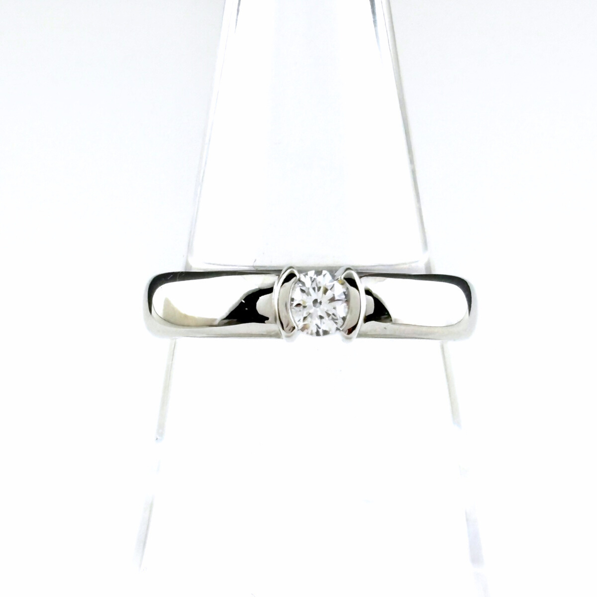 Tiffany & Co. Dots Ring, Platinum Ring with Small Diamonds, Pt950, Women\'s