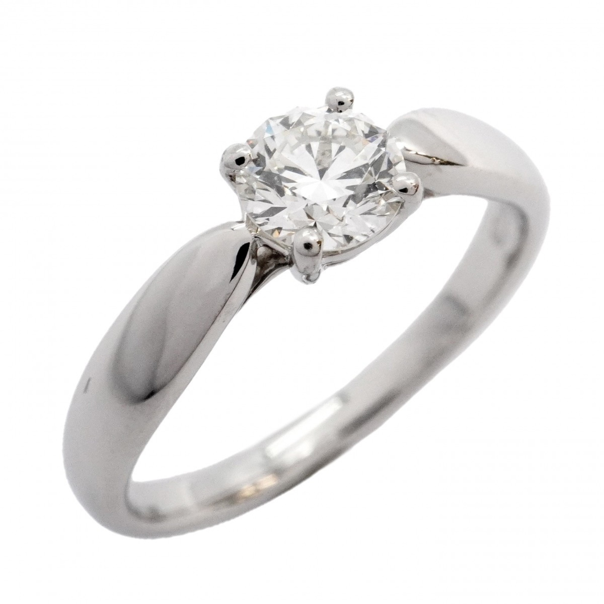 Tiffany & Co. Harmony Ring, 1PD (One Diamond), Pt950 Platinum, 0.47ct Diamond, Size 9, Women\'s