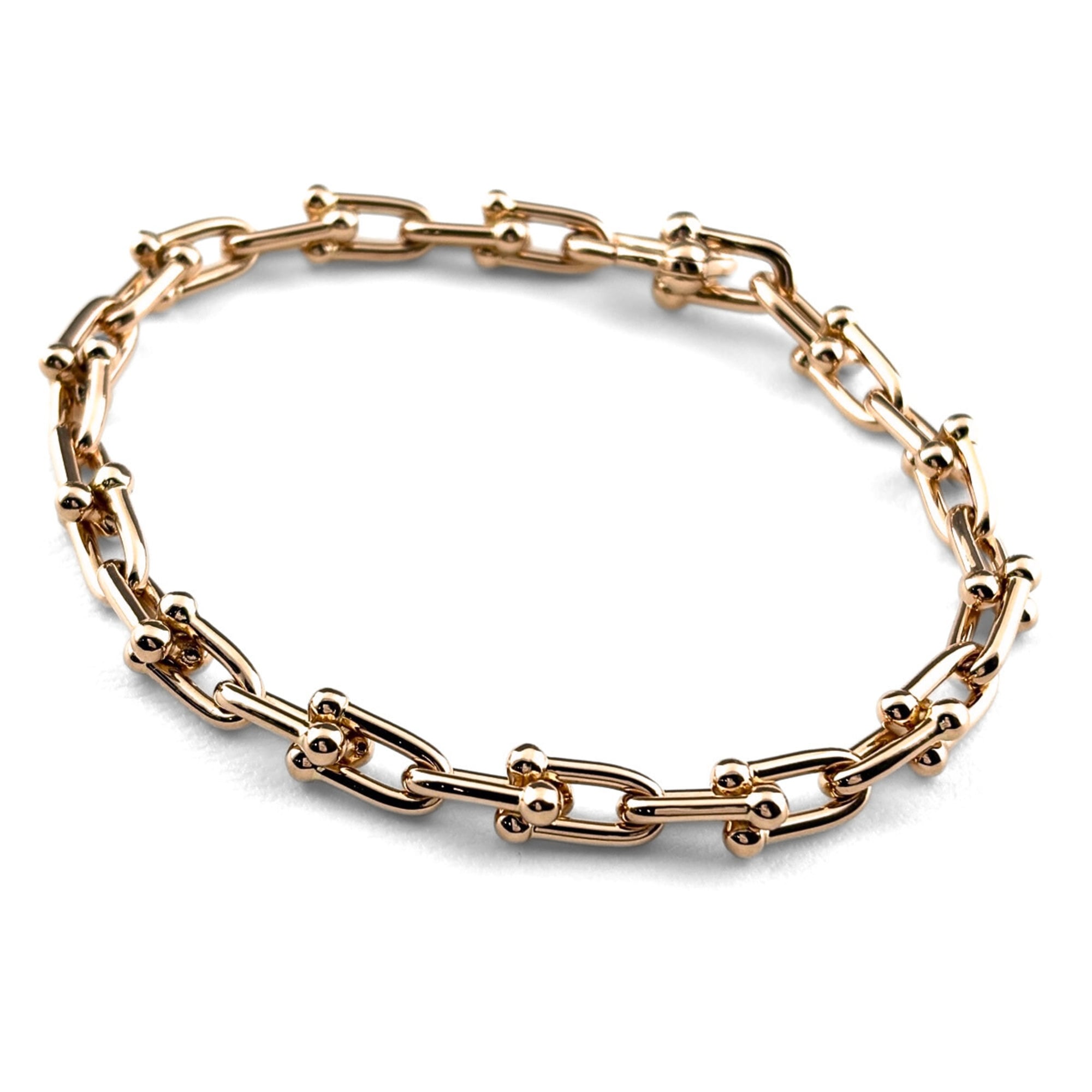 Tiffany & Co. Hardware Small Link Bracelet, PG Pink Gold (750), Women\'s Bracelet