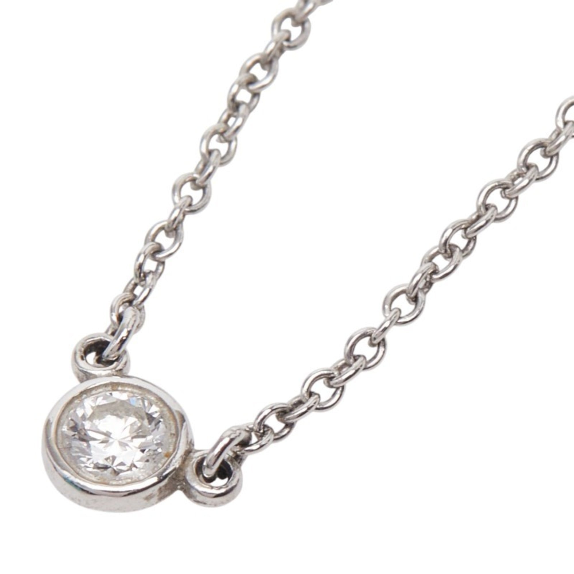 Tiffany & Co. By the Yard necklace in platinum (Pt950) for women.