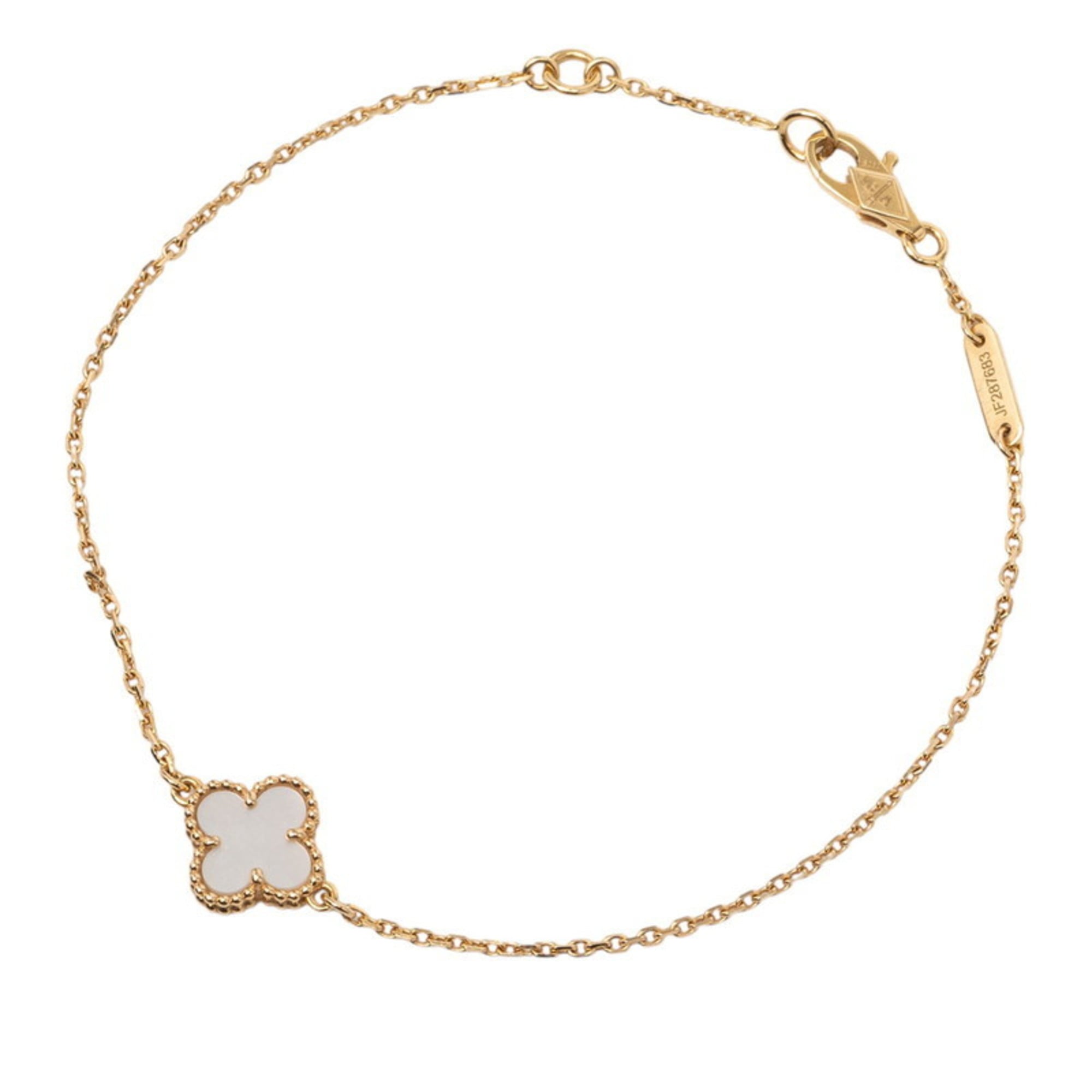 Van Cleef & Arpels Sweet Alhambra Bracelet VCARF68800 18KYG Yellow Gold Au750 Stamp Women\'s