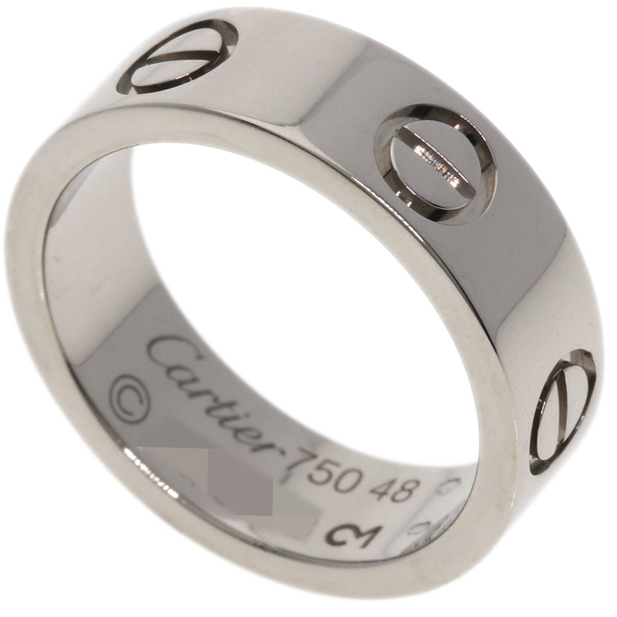 Cartier Love Ring #48, 18K White Gold, Women\'s Ring, CARTIER
